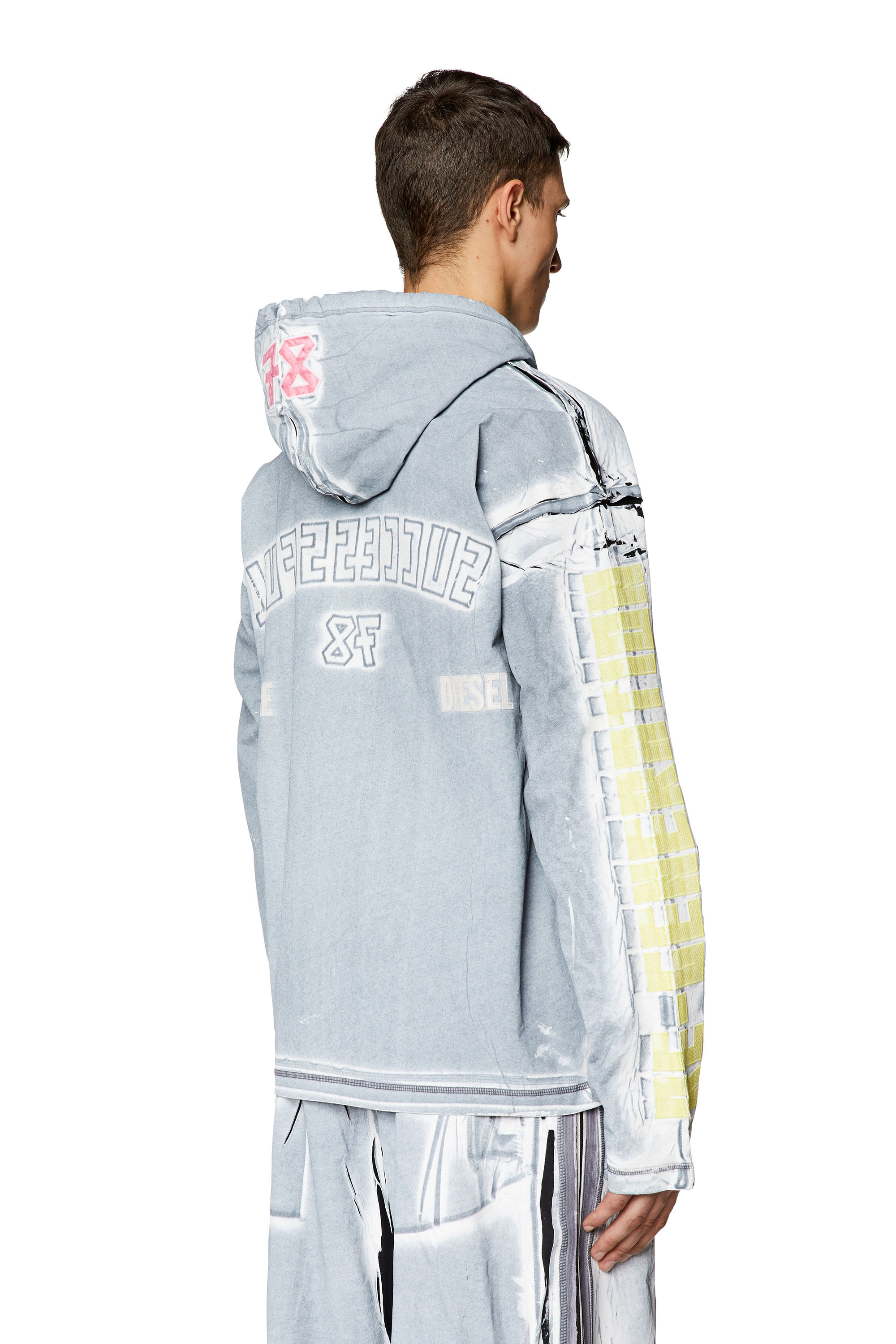 Diesel - T-NABEL-HOOD-LS, ブラック/ブルー - Image 2