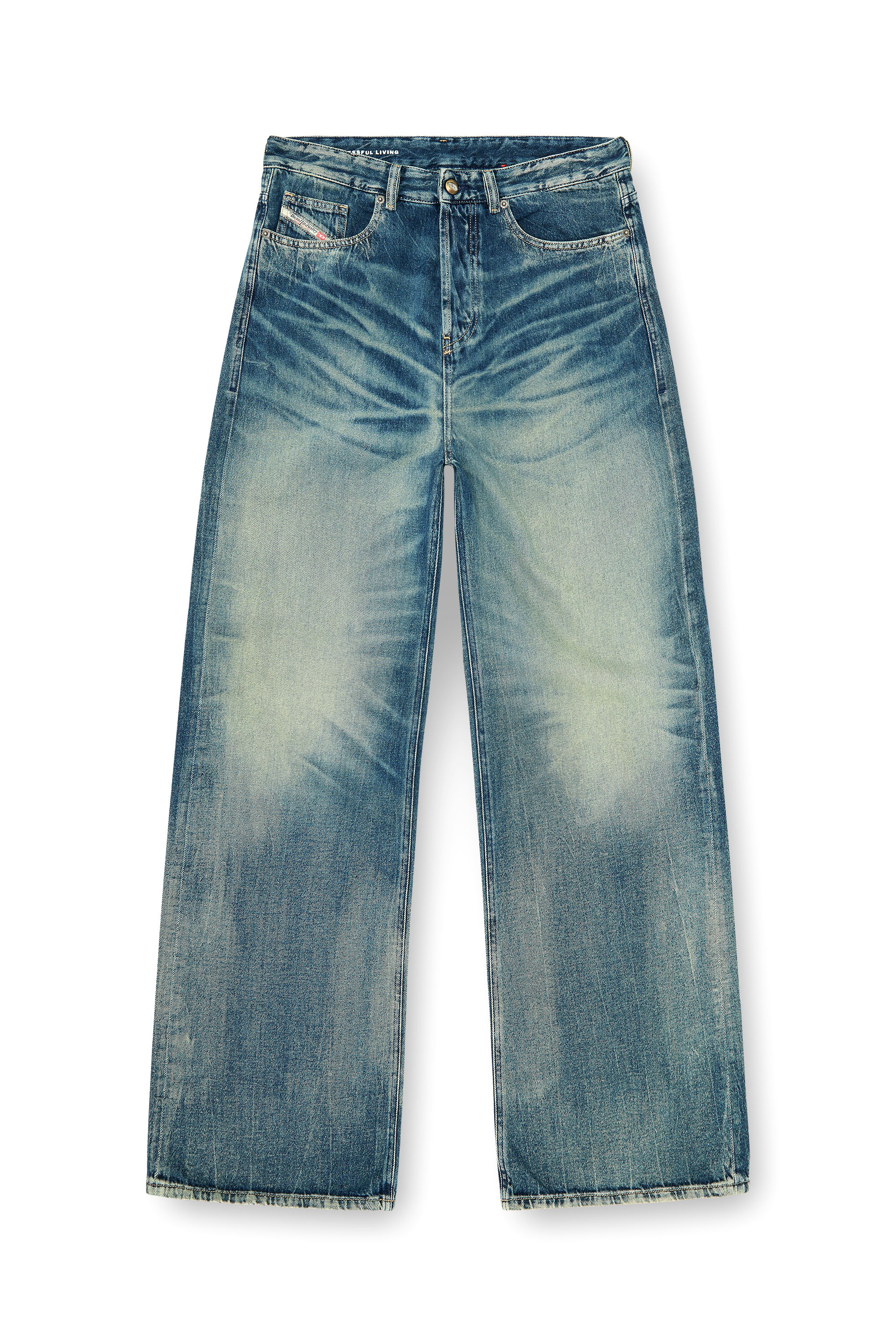 Diesel - Male's Relaxed Jeans D-Rise 09P55, ダークブルー - 2