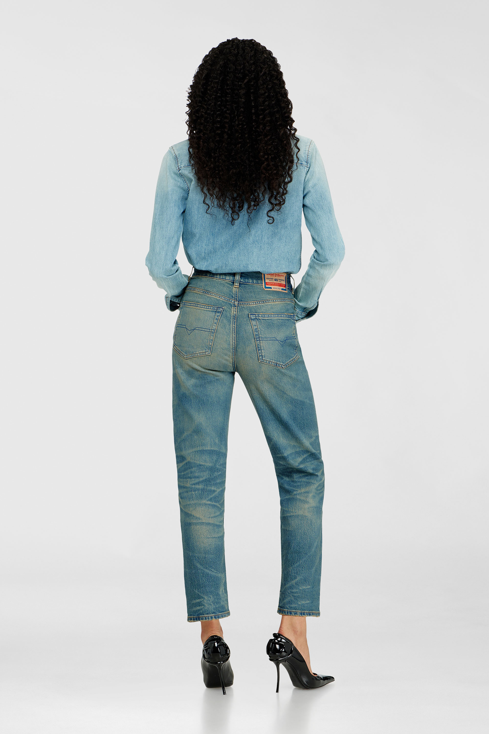 Diesel - Female's Regular Jeans 1981 D-Went 0KBBP, ミディアムブルー - 3