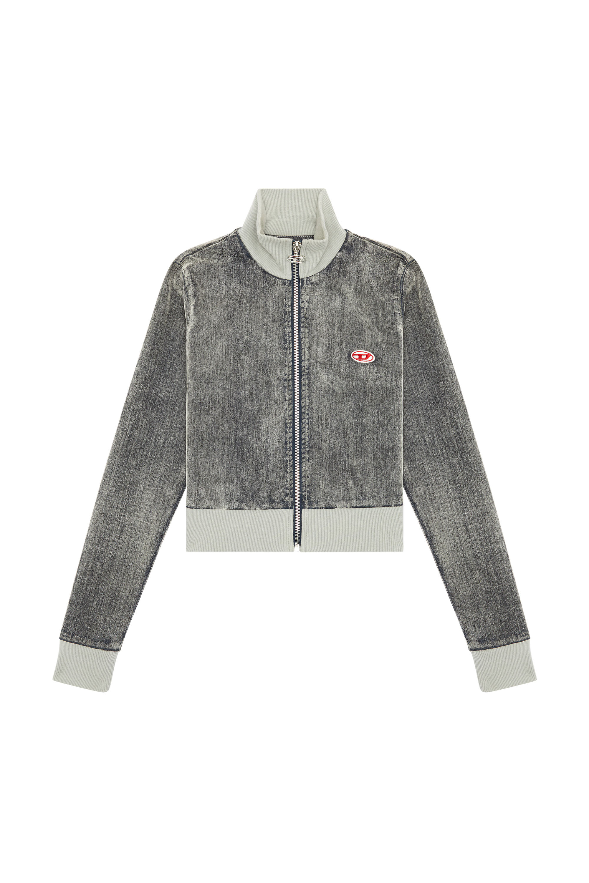 Diesel - D-EMY TRACK DENIM SWEATSHIRT, グレー - Image 1