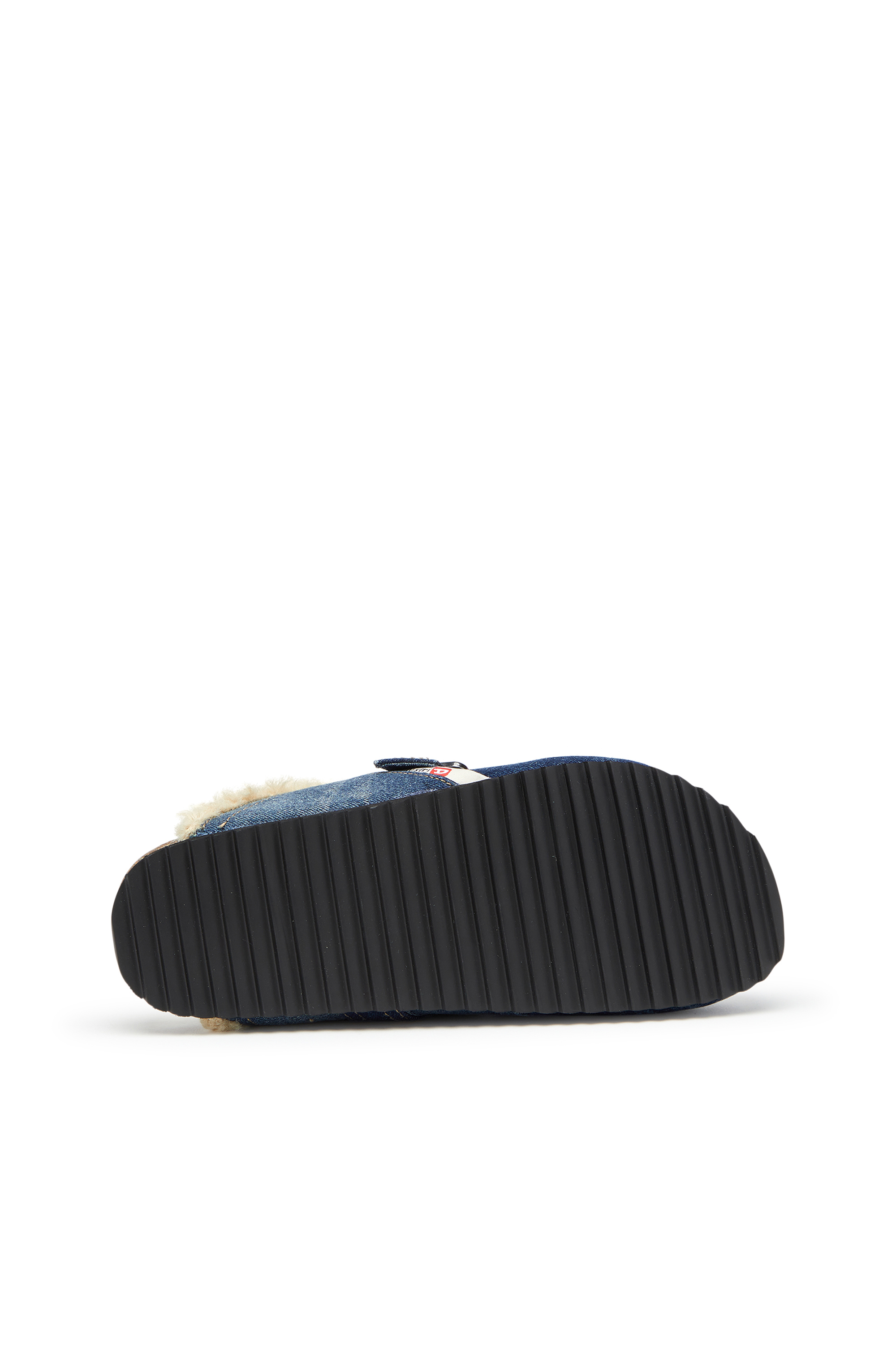 Diesel - D-WOODSTOCK X, Male's D-Woodstock-Denim mules with fluffy lining in ブルー - 4