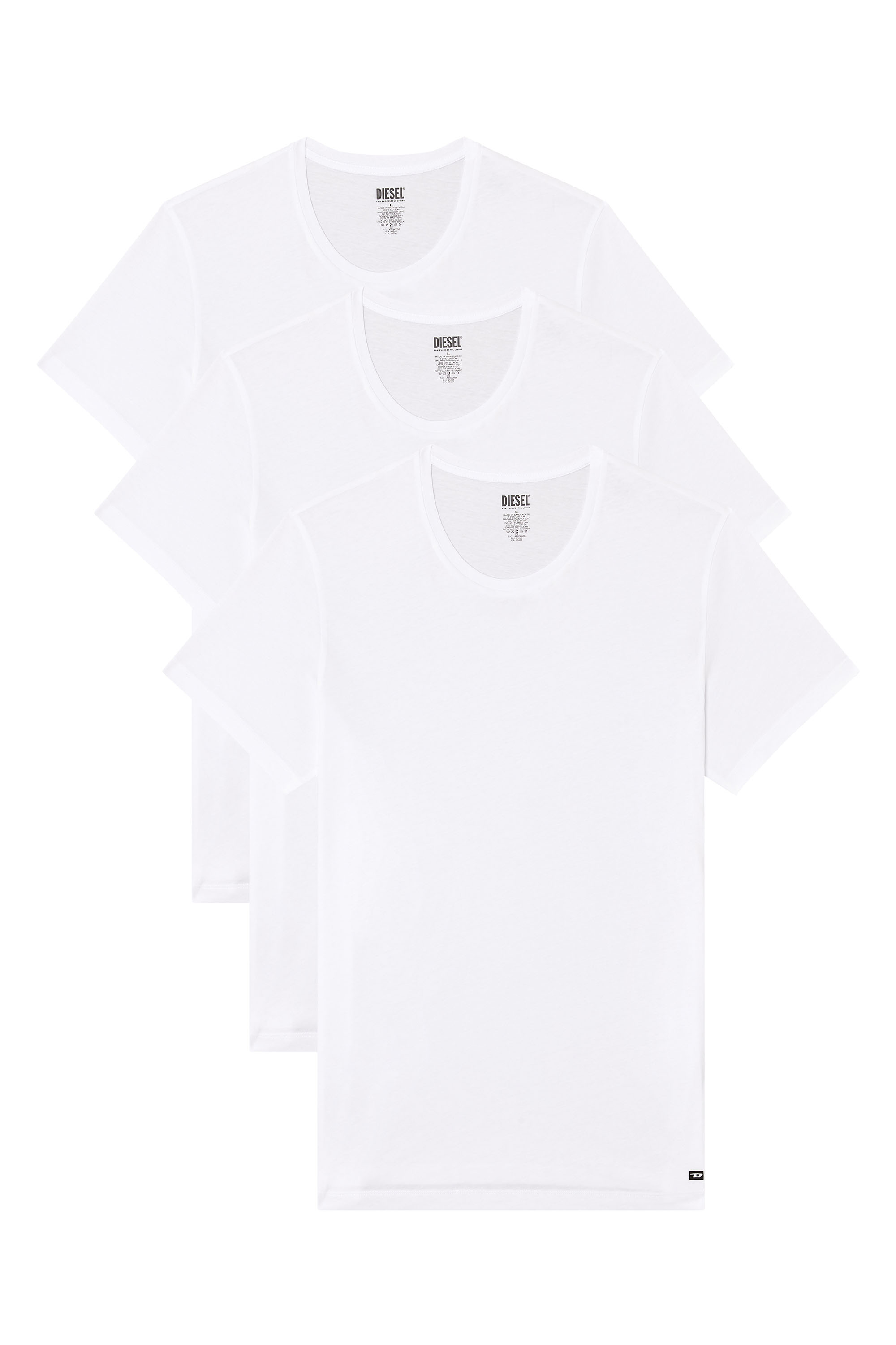 Diesel - RANDAL-D-BOX-3PACK, Male's Three-pack of T-shirts in ホワイト - 1