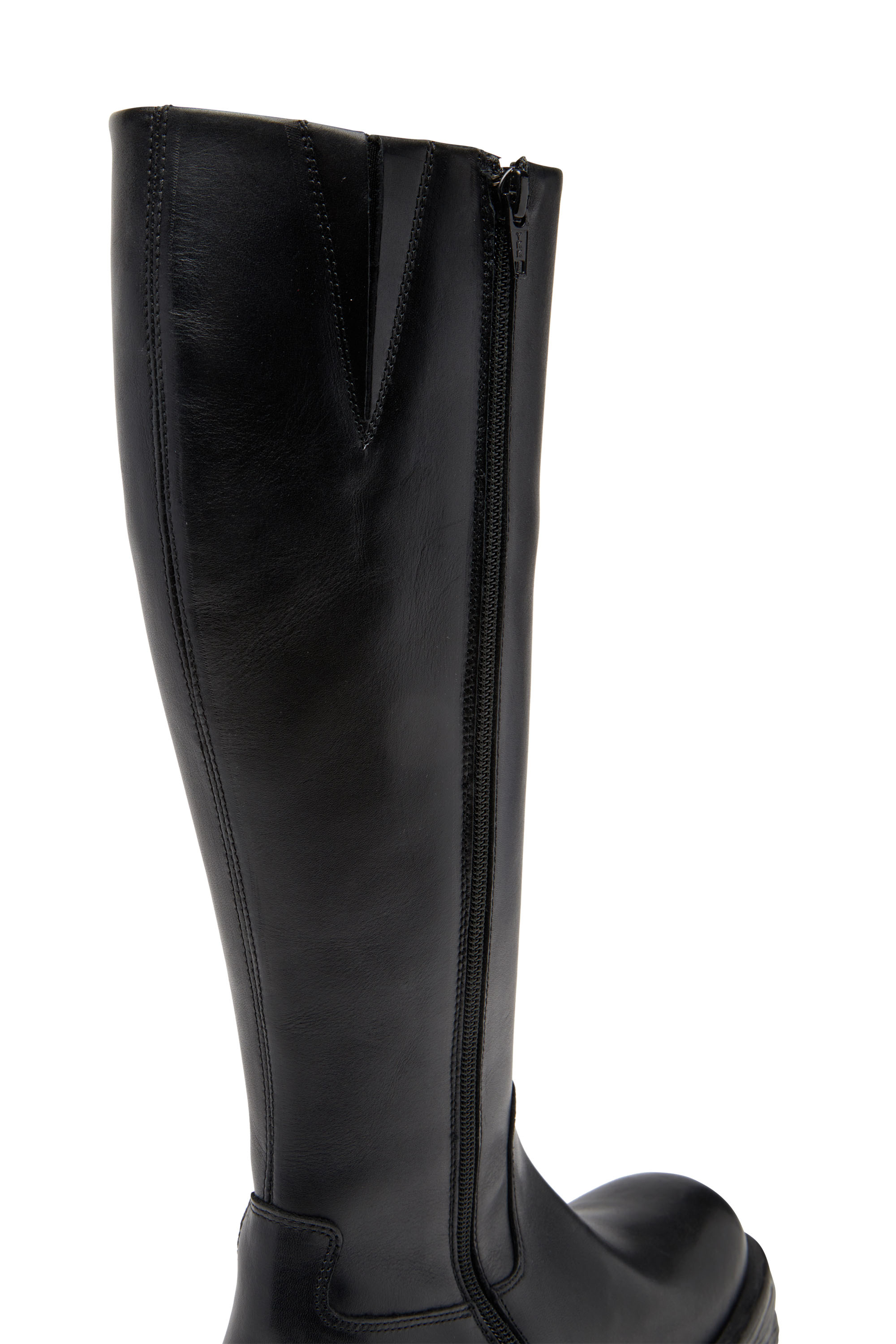 Diesel - D-HAMMER HB D W, Female's D-Hammer-Leather knee-high boots in ブラック - 5
