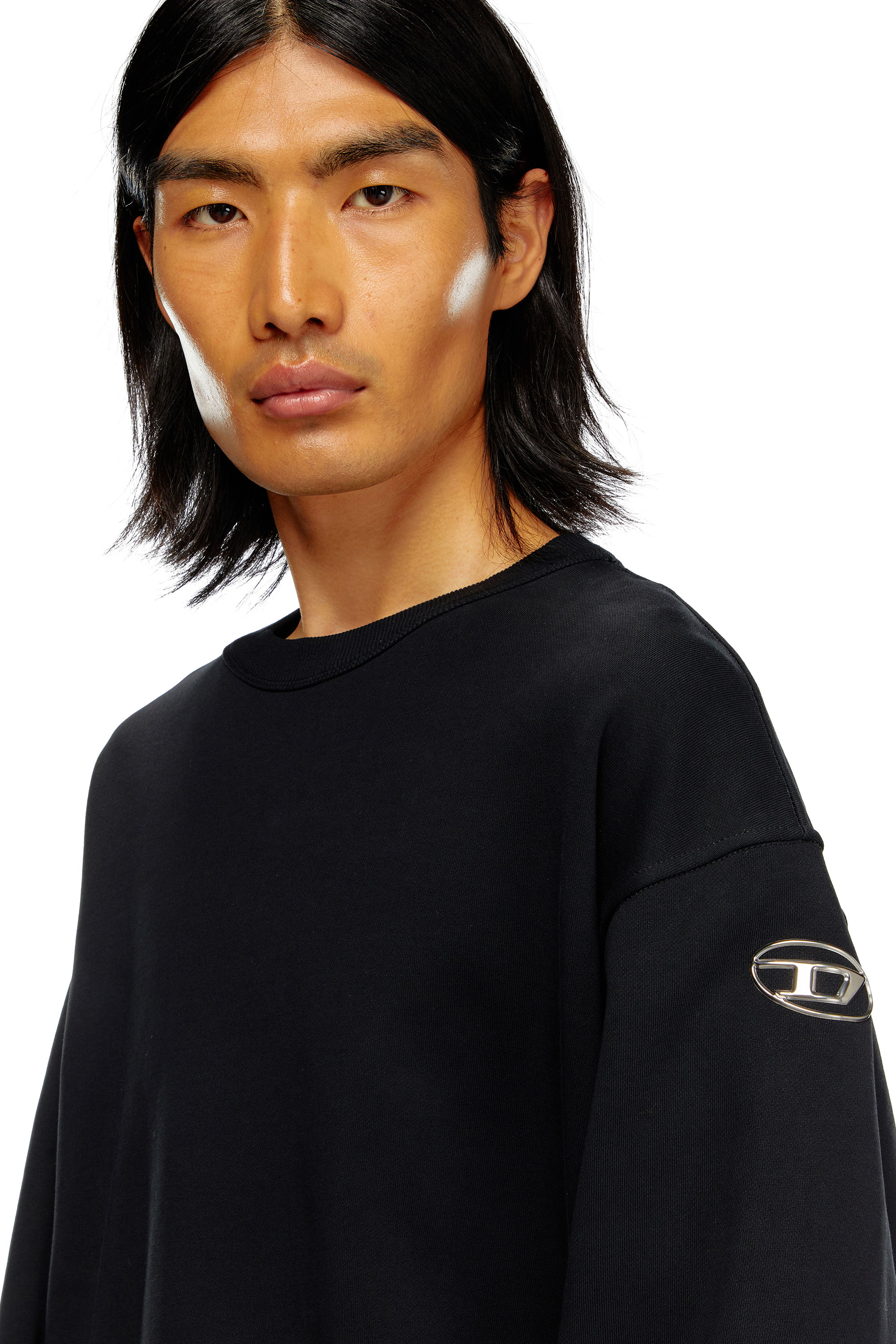 Diesel - S-MACSIS-OD, Male's スウェットプルオーバー in ブラック - 5