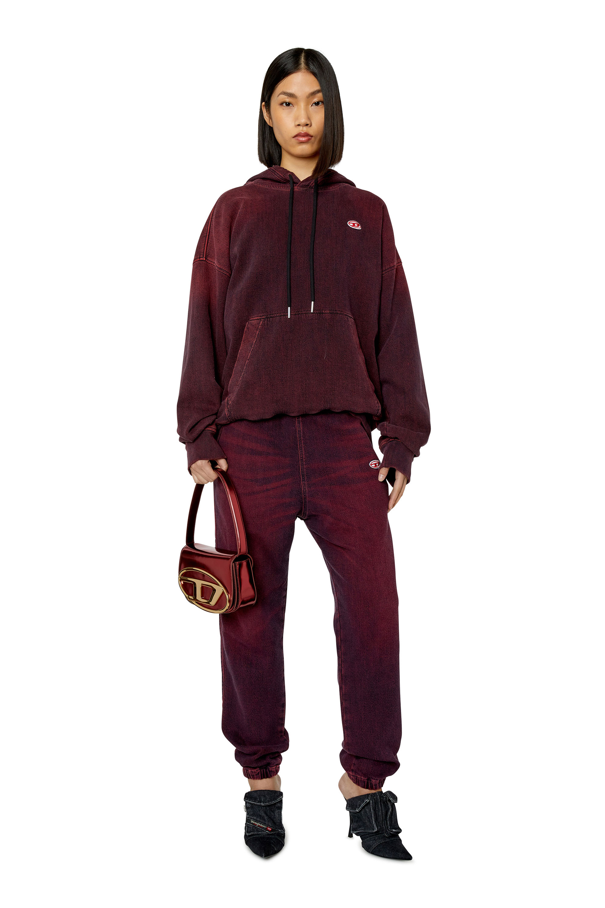 Diesel - Tapered D-Lab Track Denim 09G91, バーガンディー - Image 6