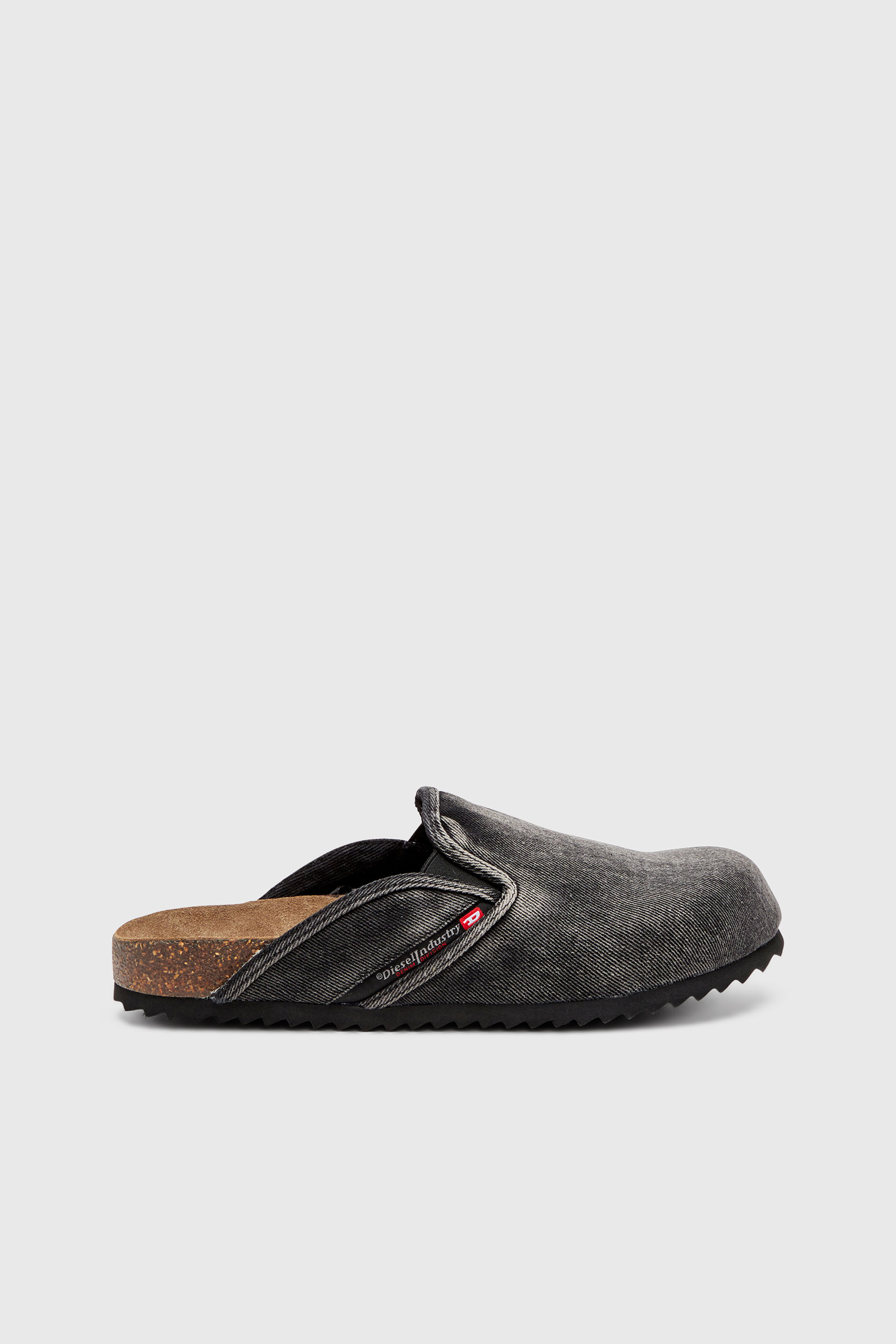 Diesel - D-WOODSTOCK SLIP-ON, Male's デニムスリッポンミュール in ブラック - 1