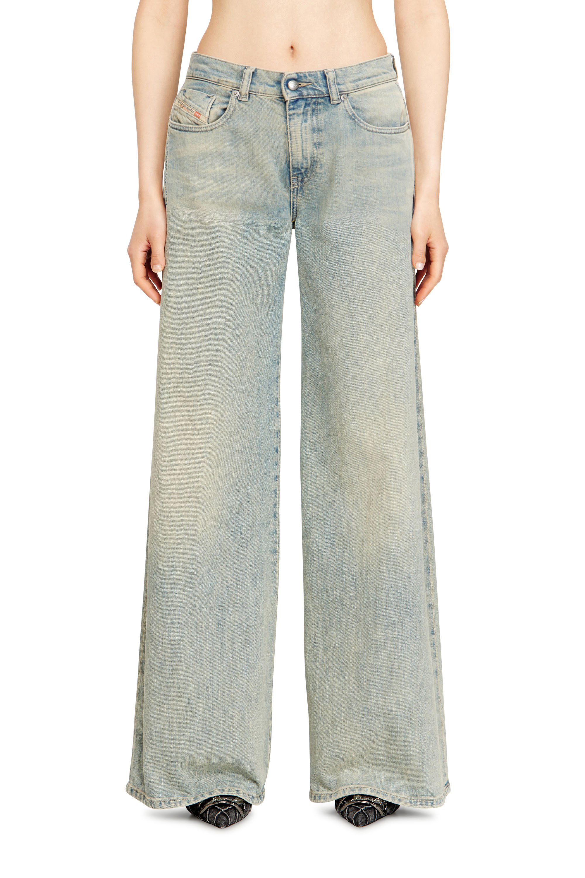 Diesel - Female's Flare Jeans 1978 D-Akemi 09N33, ミディアムブルー - 3
