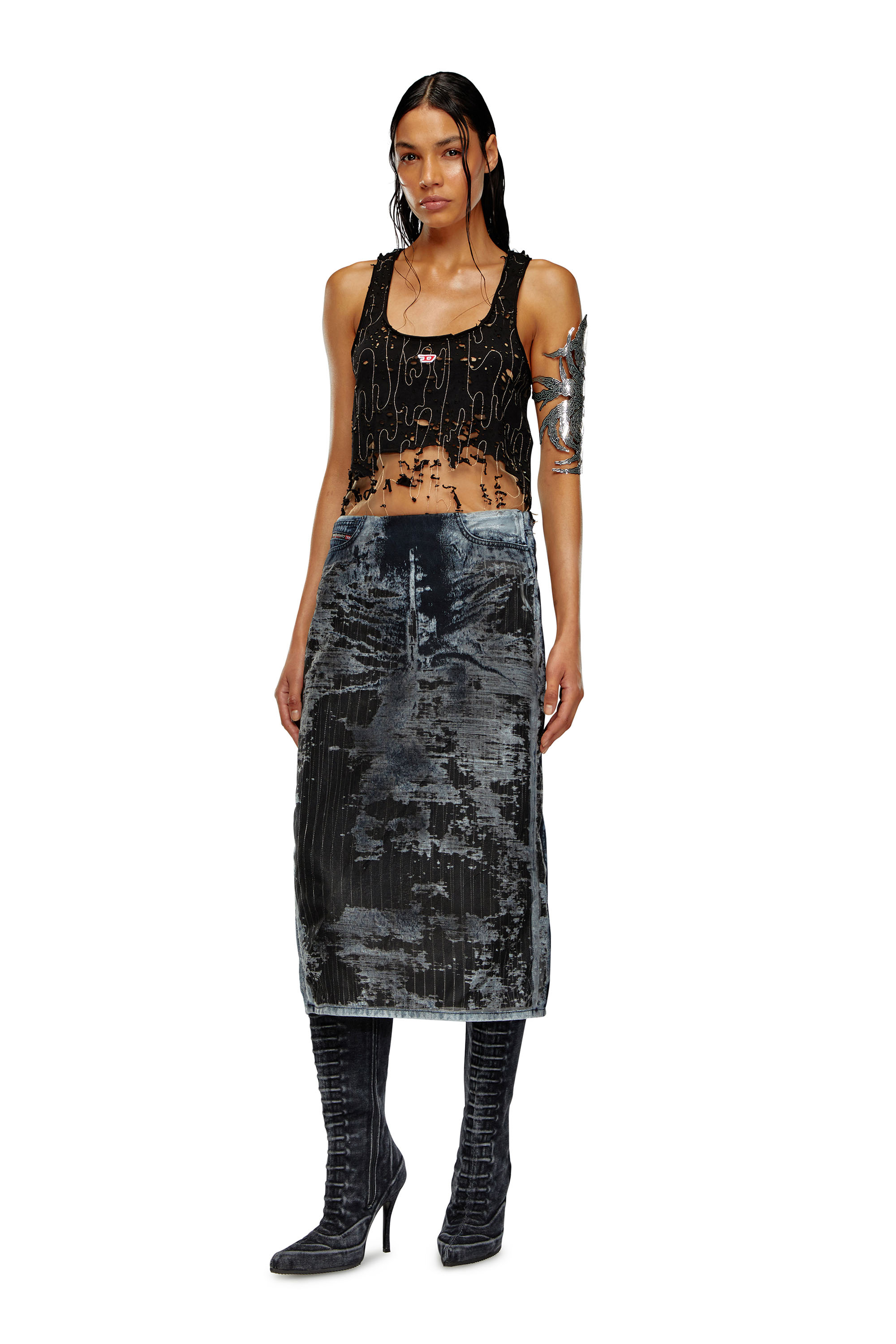 【DIESEL】De-Mirtow-Fse スカート DIESEL】De-Mirtow-Fse スカート