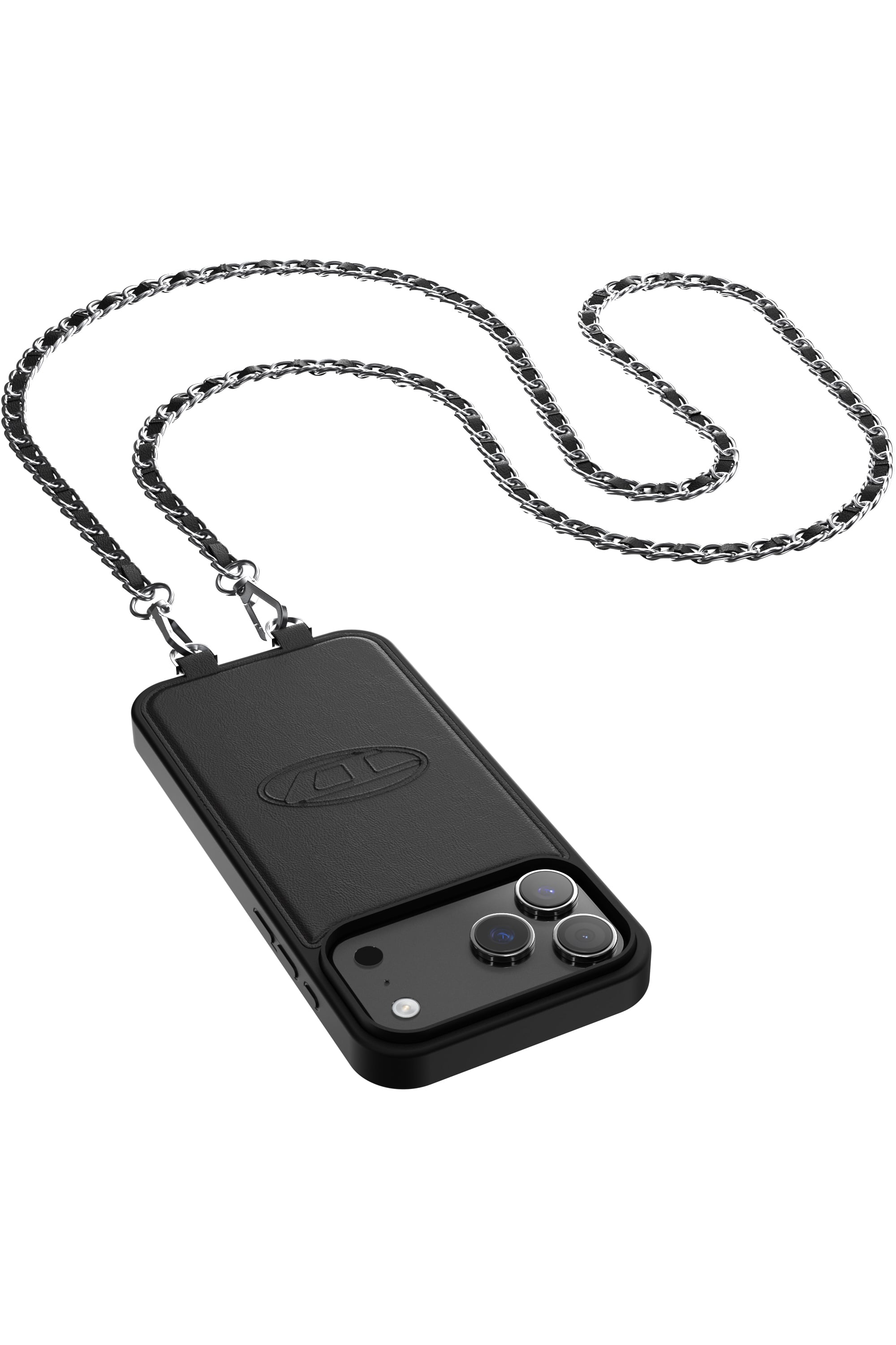 Diesel - 60663 MOULDED CASE, Unisex's Oval D case with wrist strap and MagSafe for iPhone 17 Pro Max in ブラック - 2