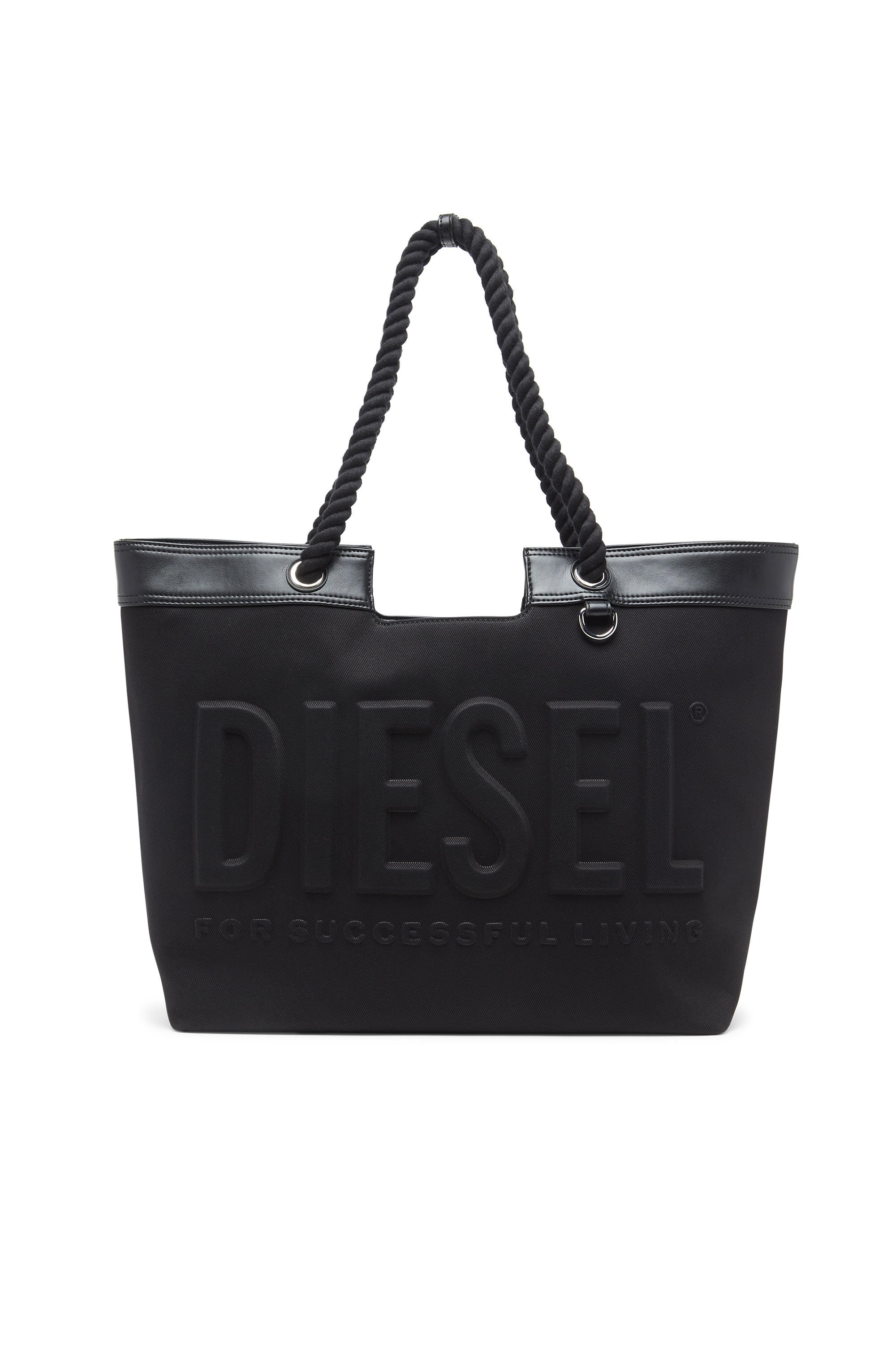 Diesel - DSL 3D SHOPPER EW, Female's Dsl 3D-Shopping bag in Cordura twill in ブラック - 1