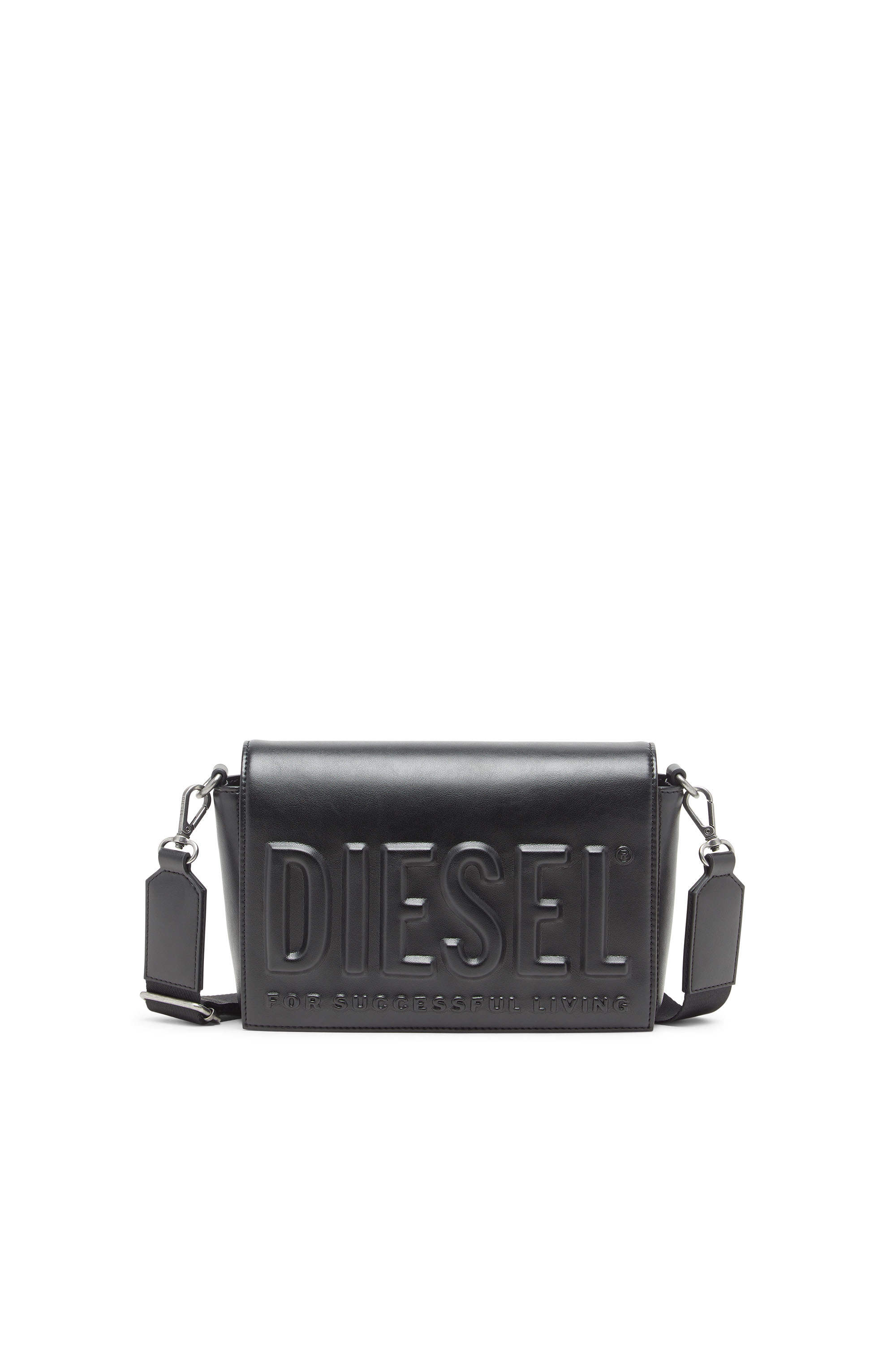 Diesel - DSL 3D CAMERA BAG X, Unisex's Dsl 3D - PU bag with embossed logo in ブラック - 1