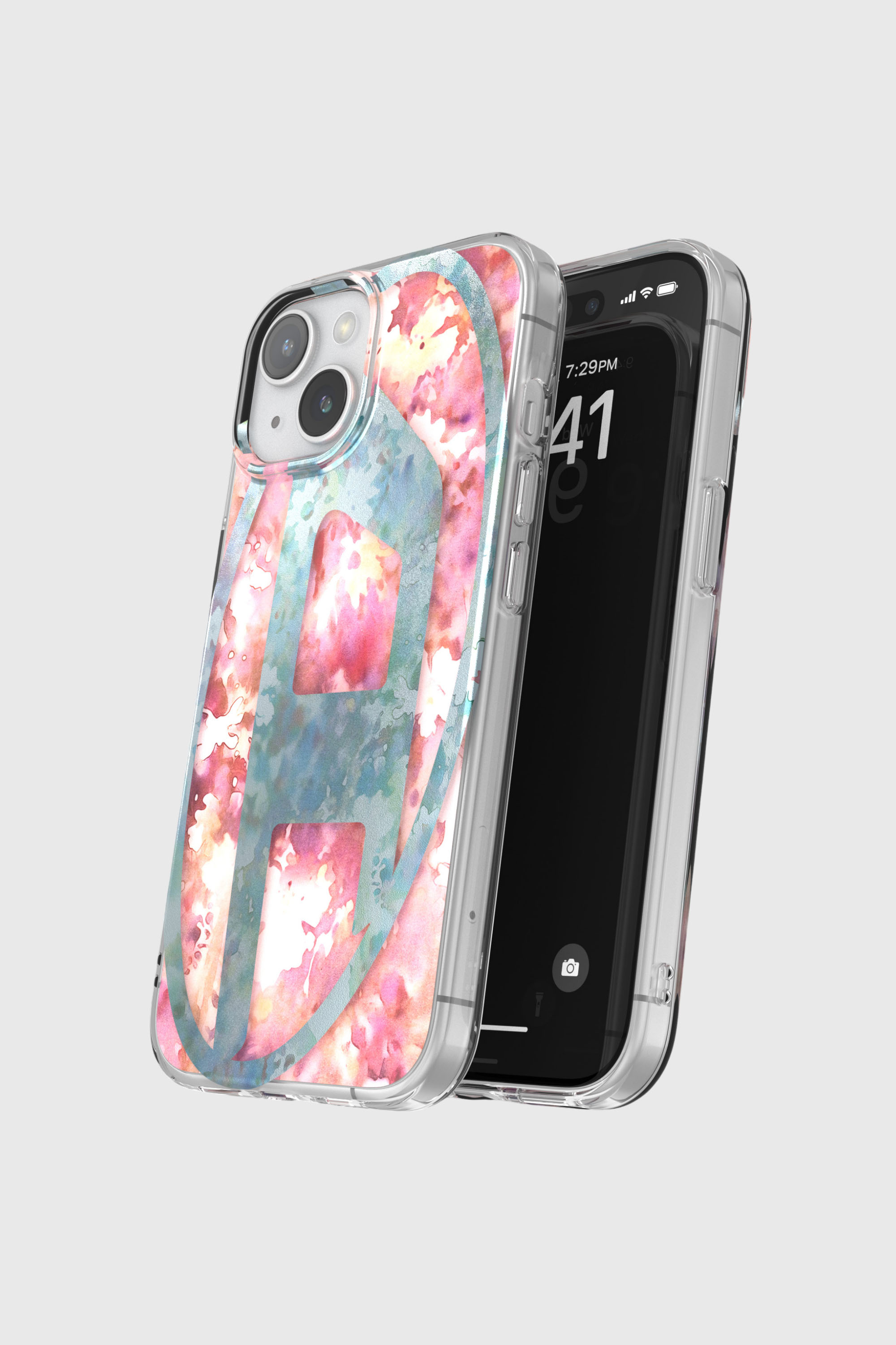 Diesel - 60059 AOP CASE, Unisex's iPhone 15 in ブルー/ピンク - 4