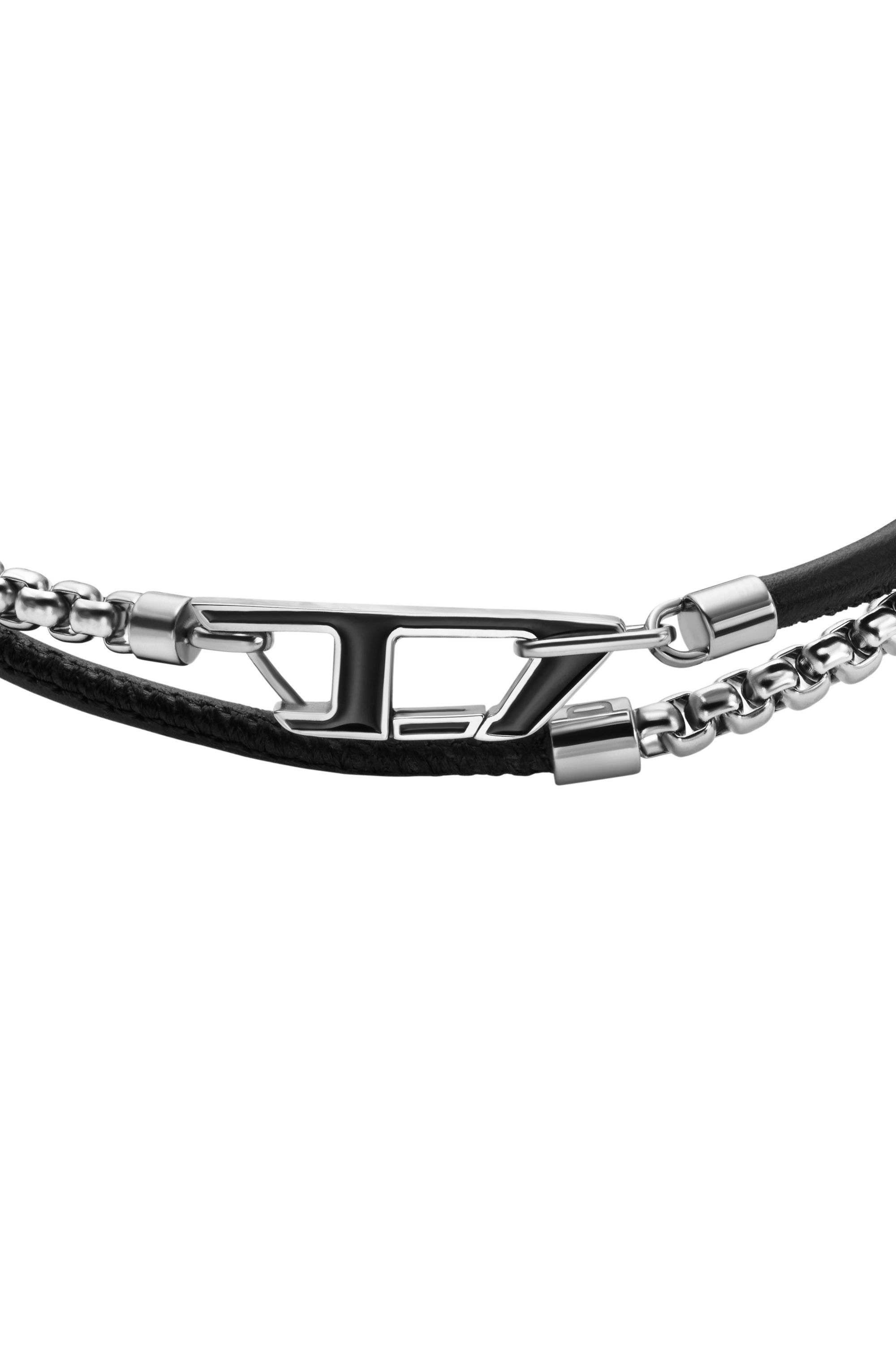 Diesel - DX1472, Unisex's ブレスレット in シルバー/ブラック - 2