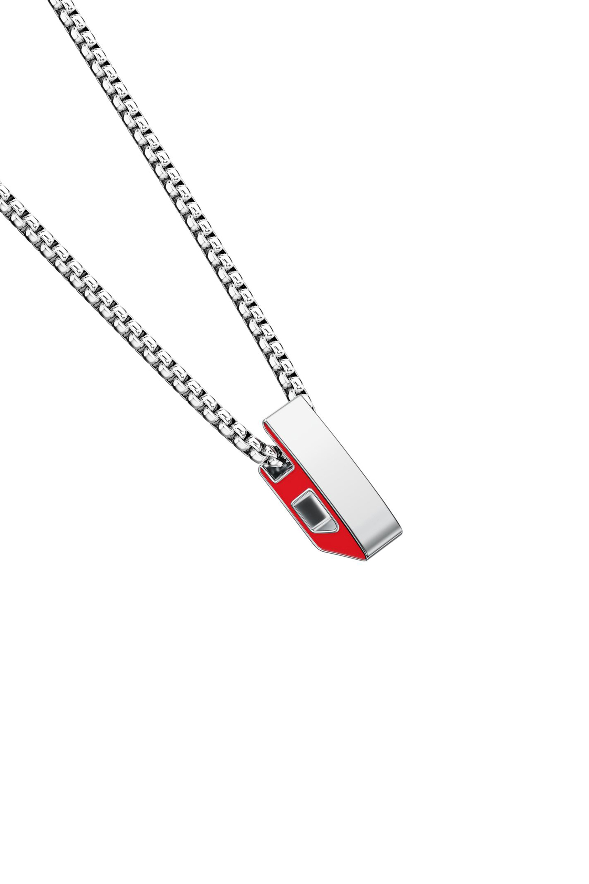 Diesel - DX1689040 JEWELLERY, Unisex's Stainless steel pendant necklace in シルバー/ブルー - 4