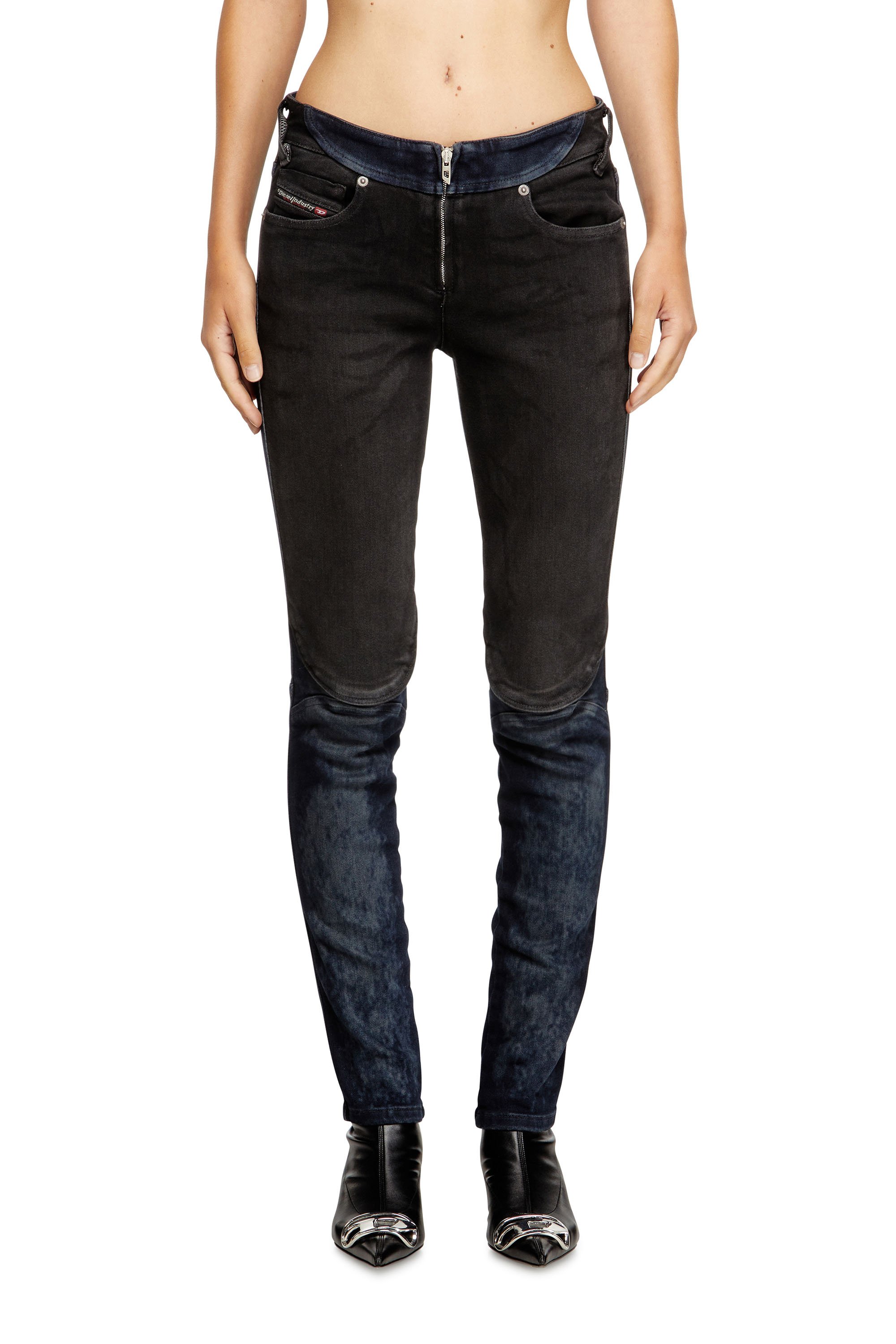 Diesel - Female's Slim Jeans D-Bikee 09M92, ダークブルー - 1