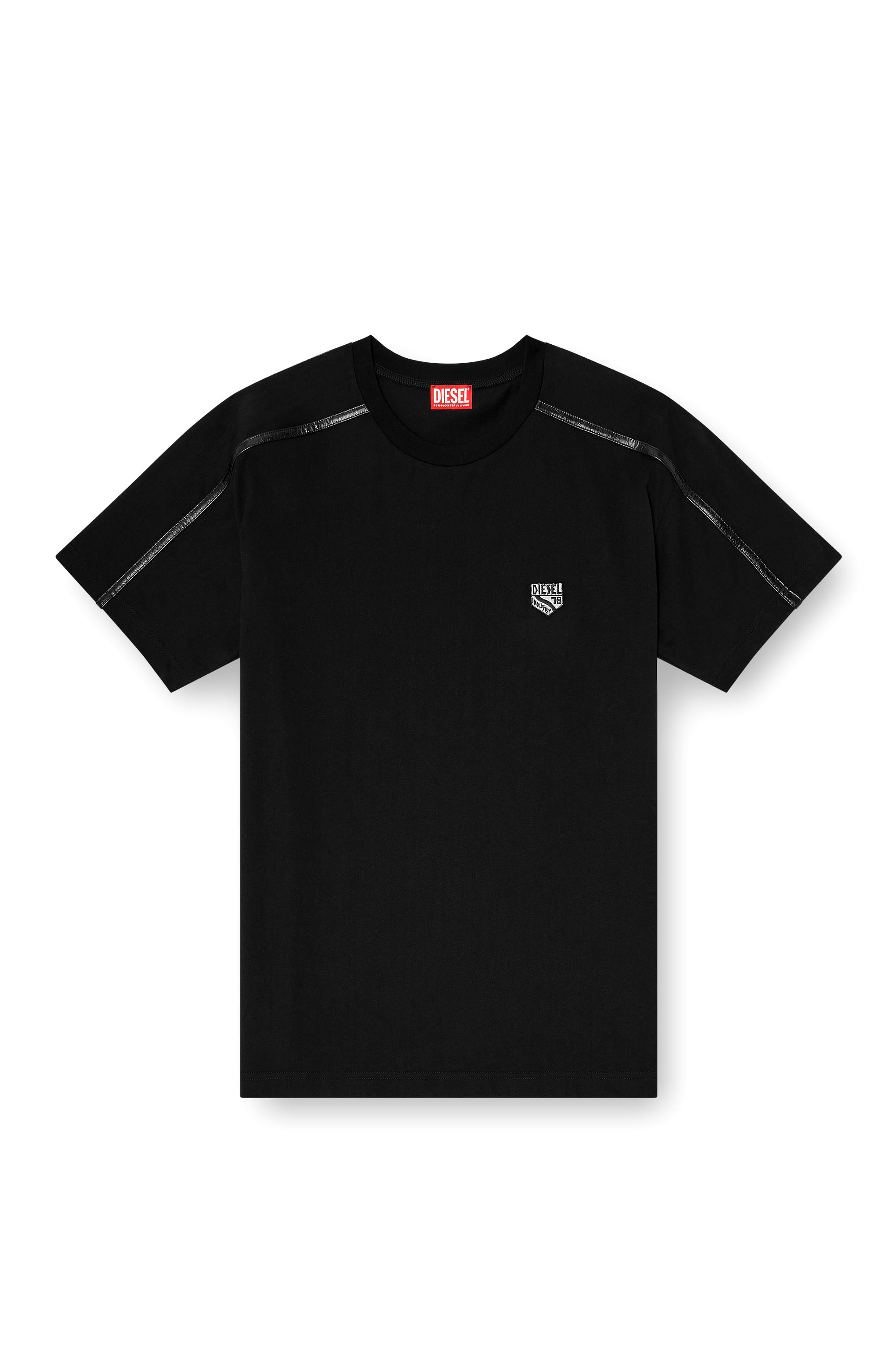 Diesel - T-NORM-FL, Male's Tシャツ in ブラック - 3
