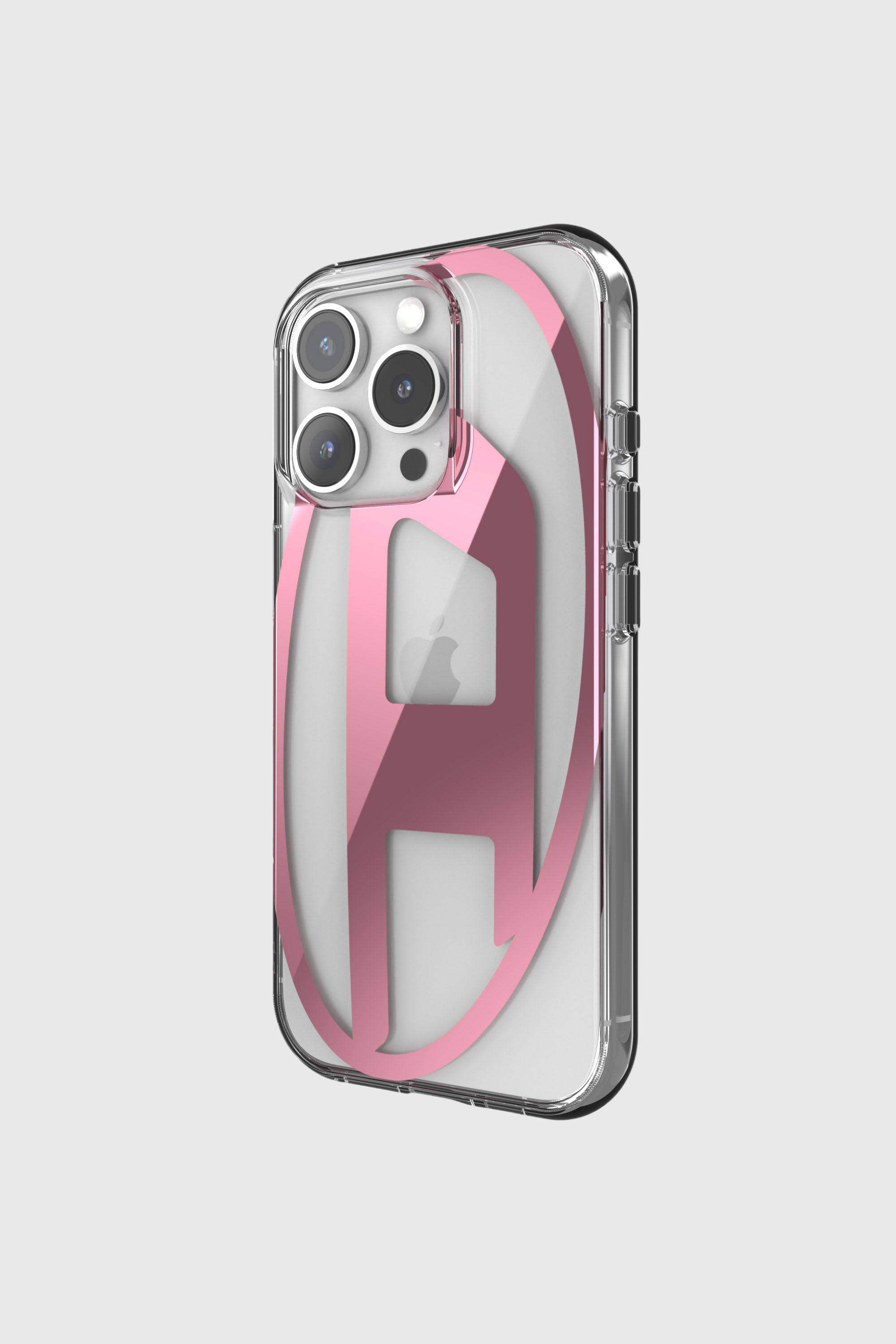 Diesel - 60144 AOP CASE, Unisex's Oval D Mirror Case for iP 16 Pro in ピンク / ホワイト - 3