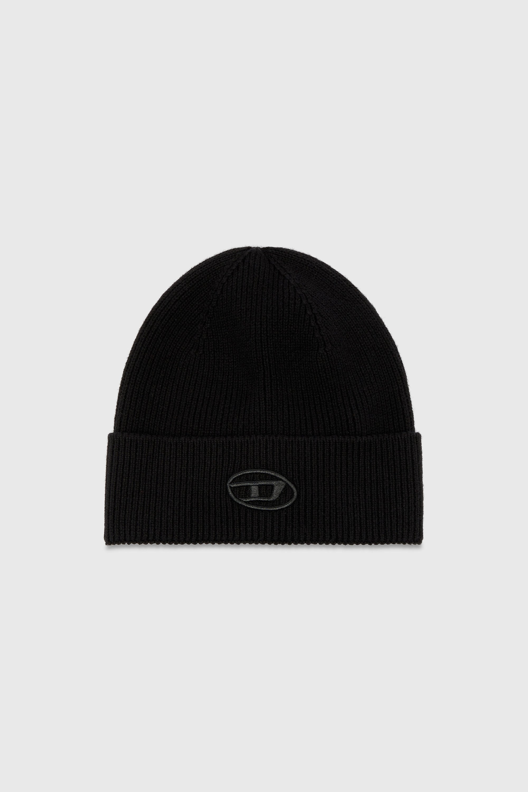 Diesel - K-CODER-FULLY B, Unisex's ニットキャップロゴ in ブラック - 1