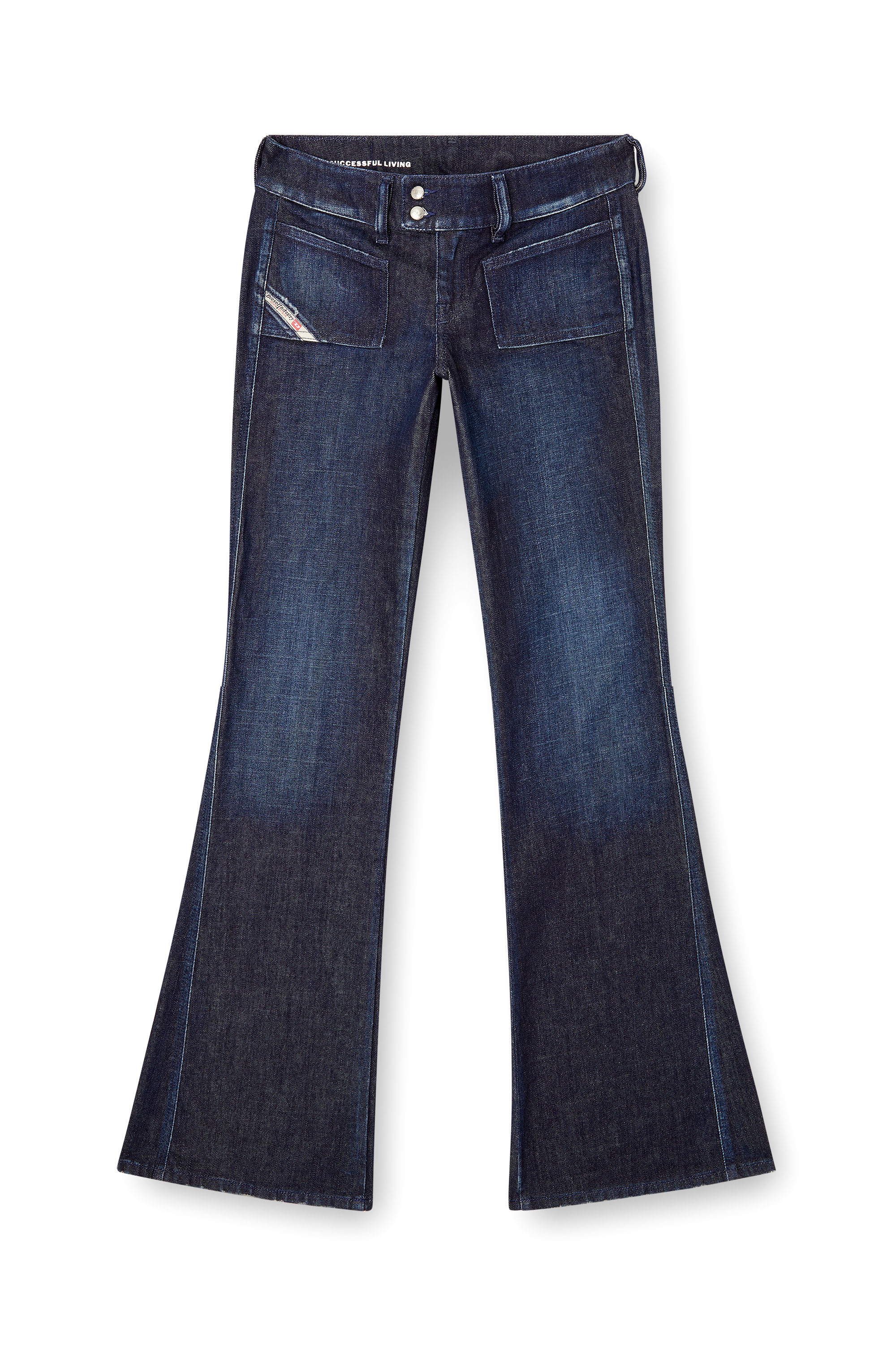 Diesel - Female's Bootcut Jeans D-Hush 09M19, ダークブルー - 2