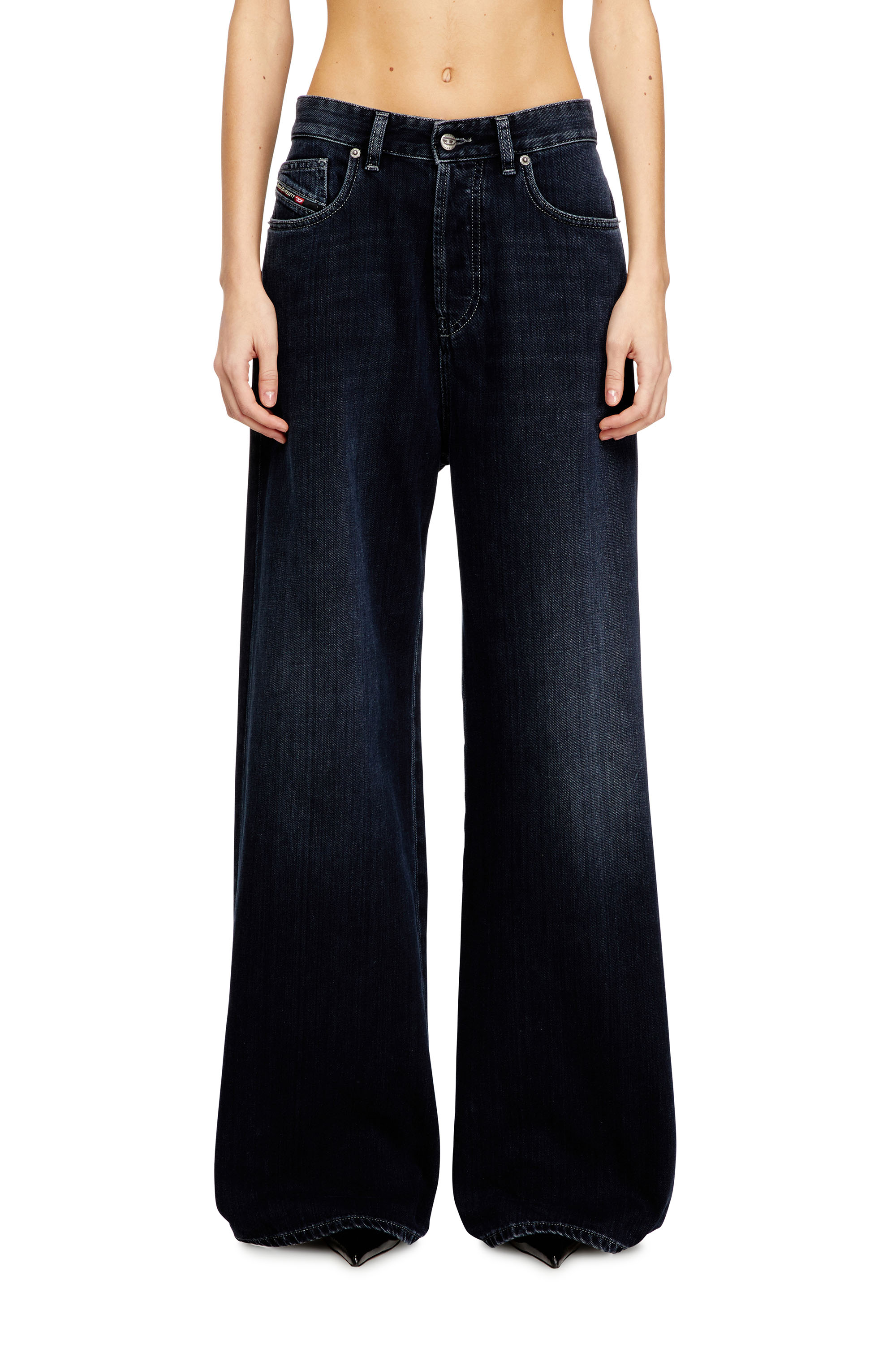 Diesel - Female's Relaxed Jeans 1996 D-Sire 09Q19, ダークブルー - 1