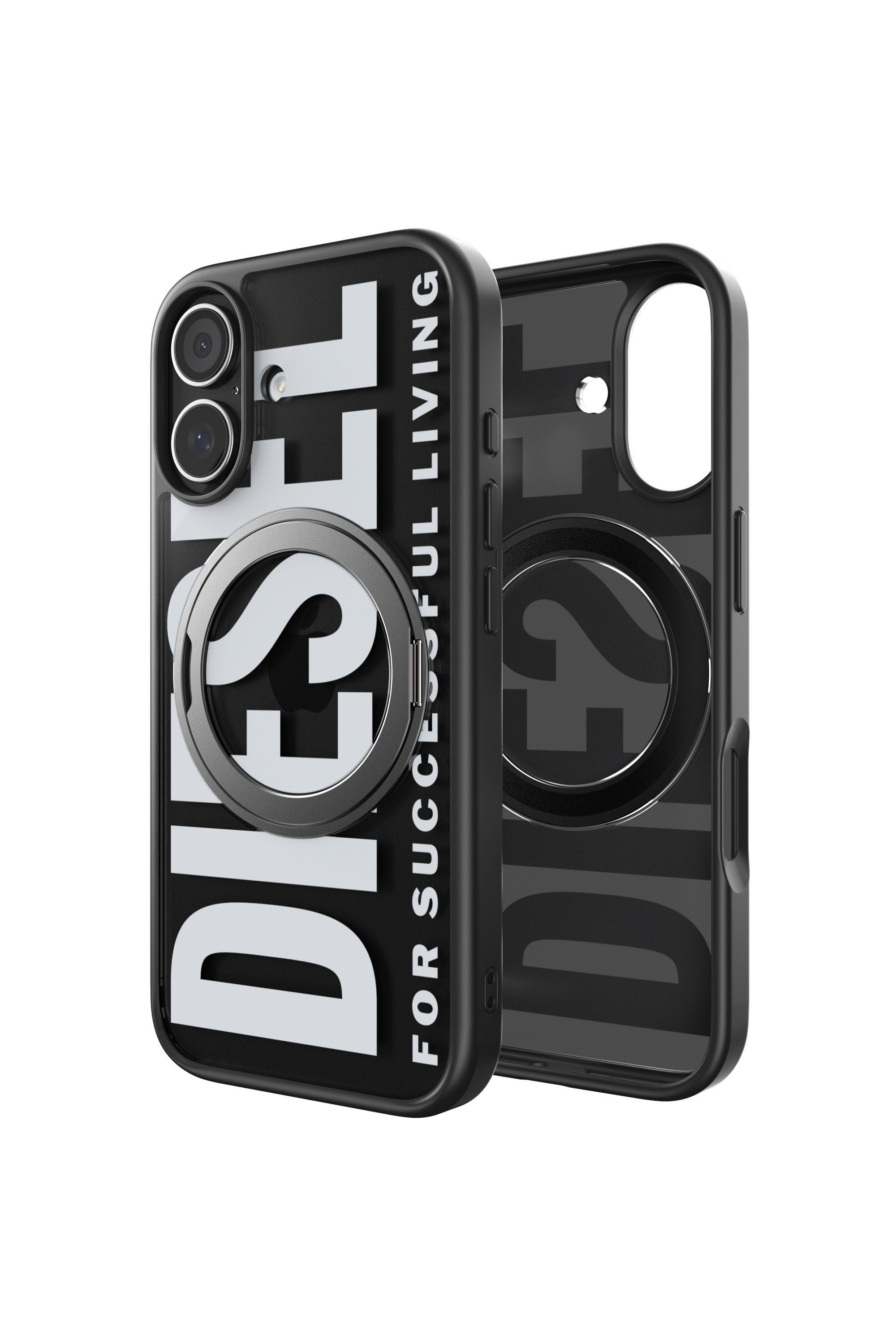 Diesel - 60403 RING STAND CASE, Unisex's IPHONE 17 in ブラック - 1