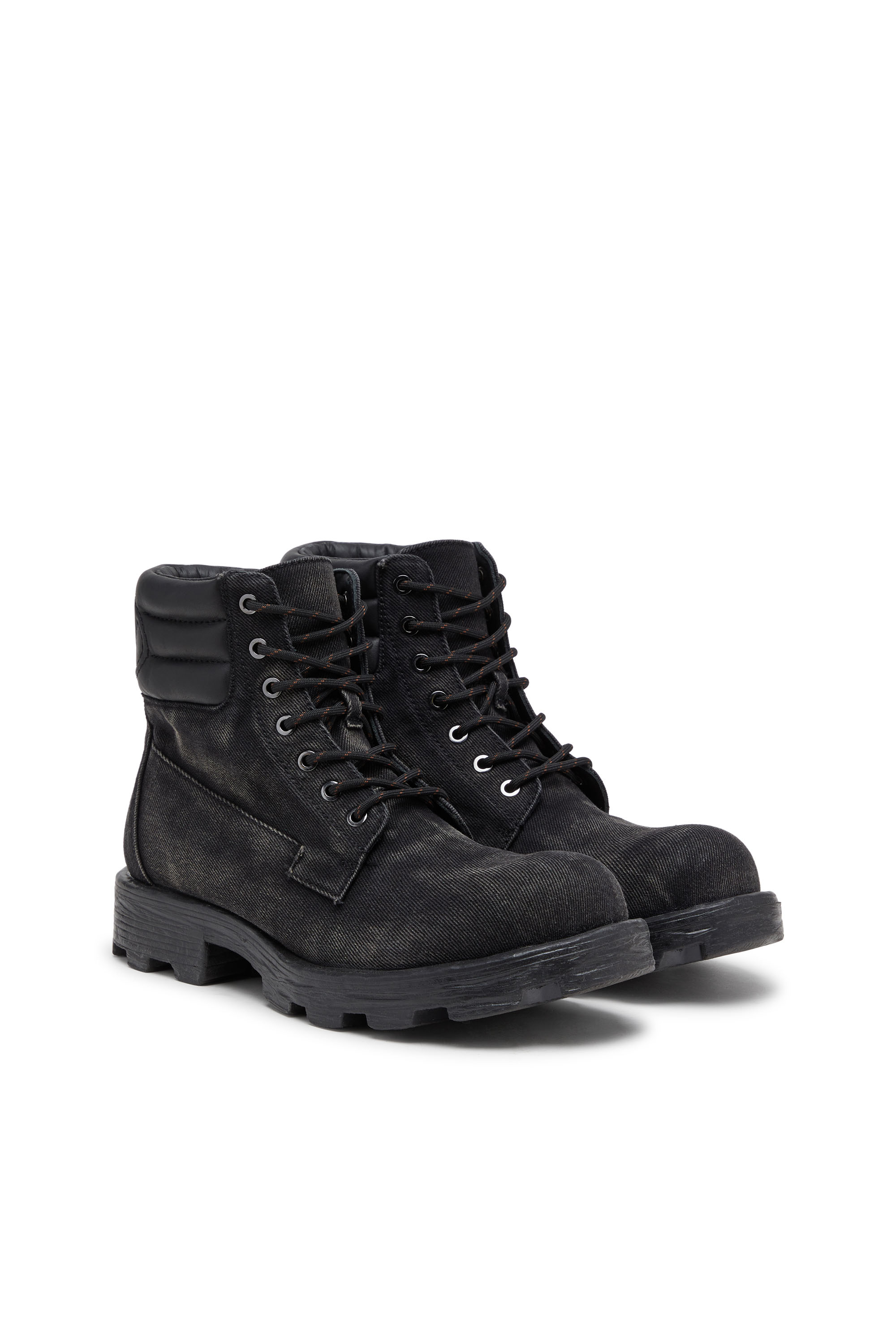 Diesel - D-HAMMER LACE UP, Male's レースアップブーツ in ブラック - 2