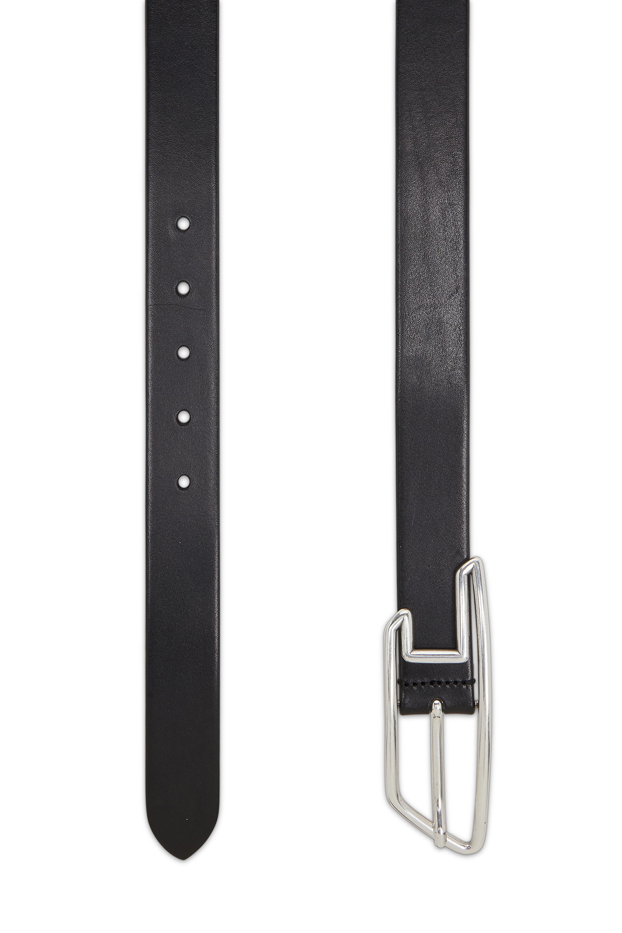 Diesel - B-D LINE 30, Unisex's 3cm leather belt with D-logo buckle in ブラック - 3