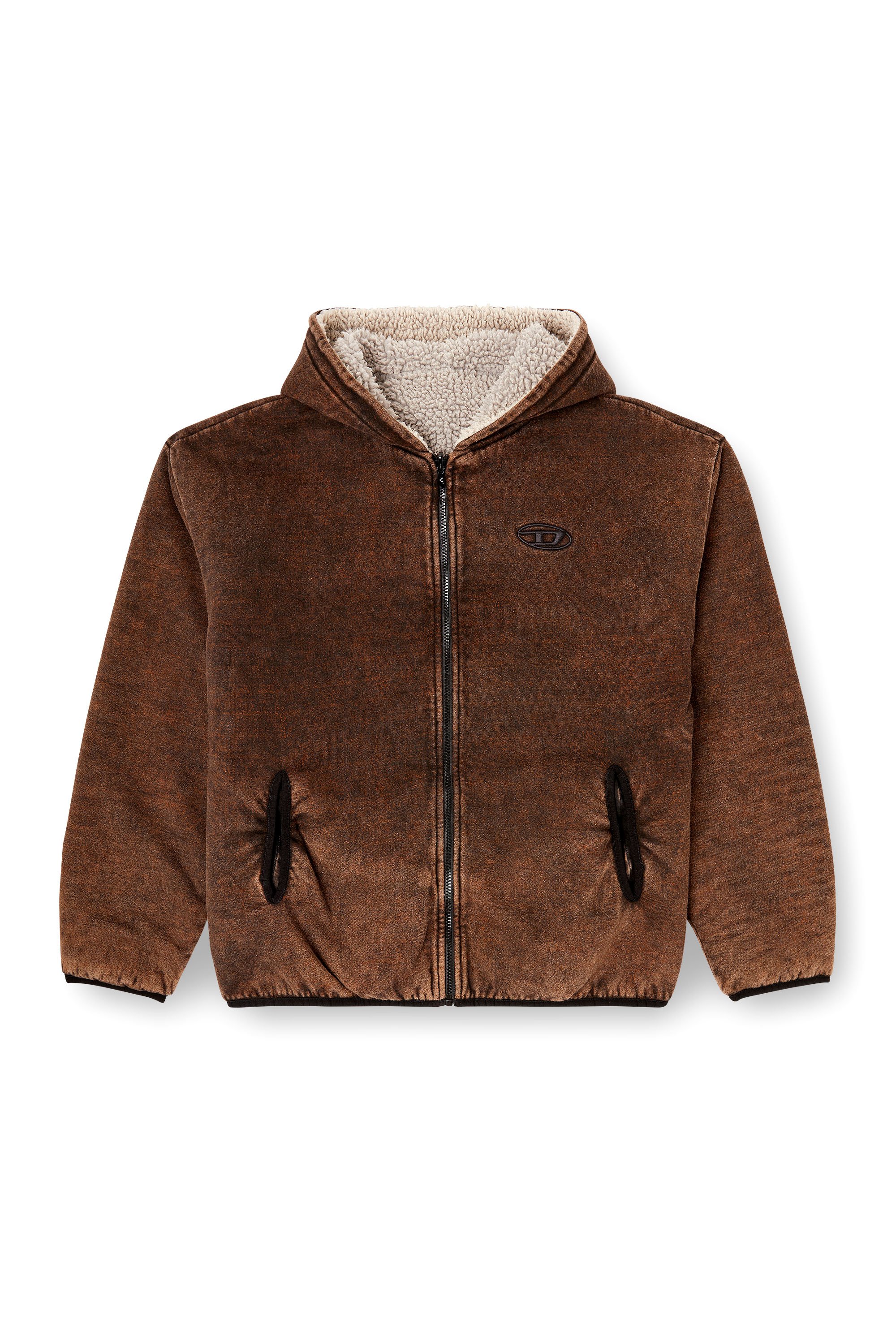 Diesel - S-BRYAN, Male's フード付きジャケット in ブラウン - 3