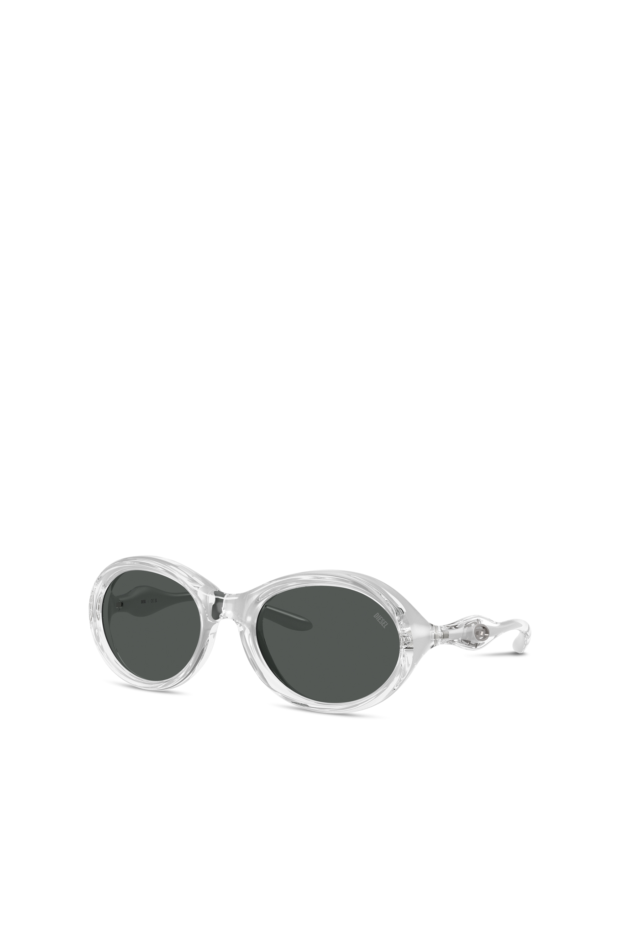 Diesel - 0DL3009U, Unisex's Oval sunglasses in グレー - 4