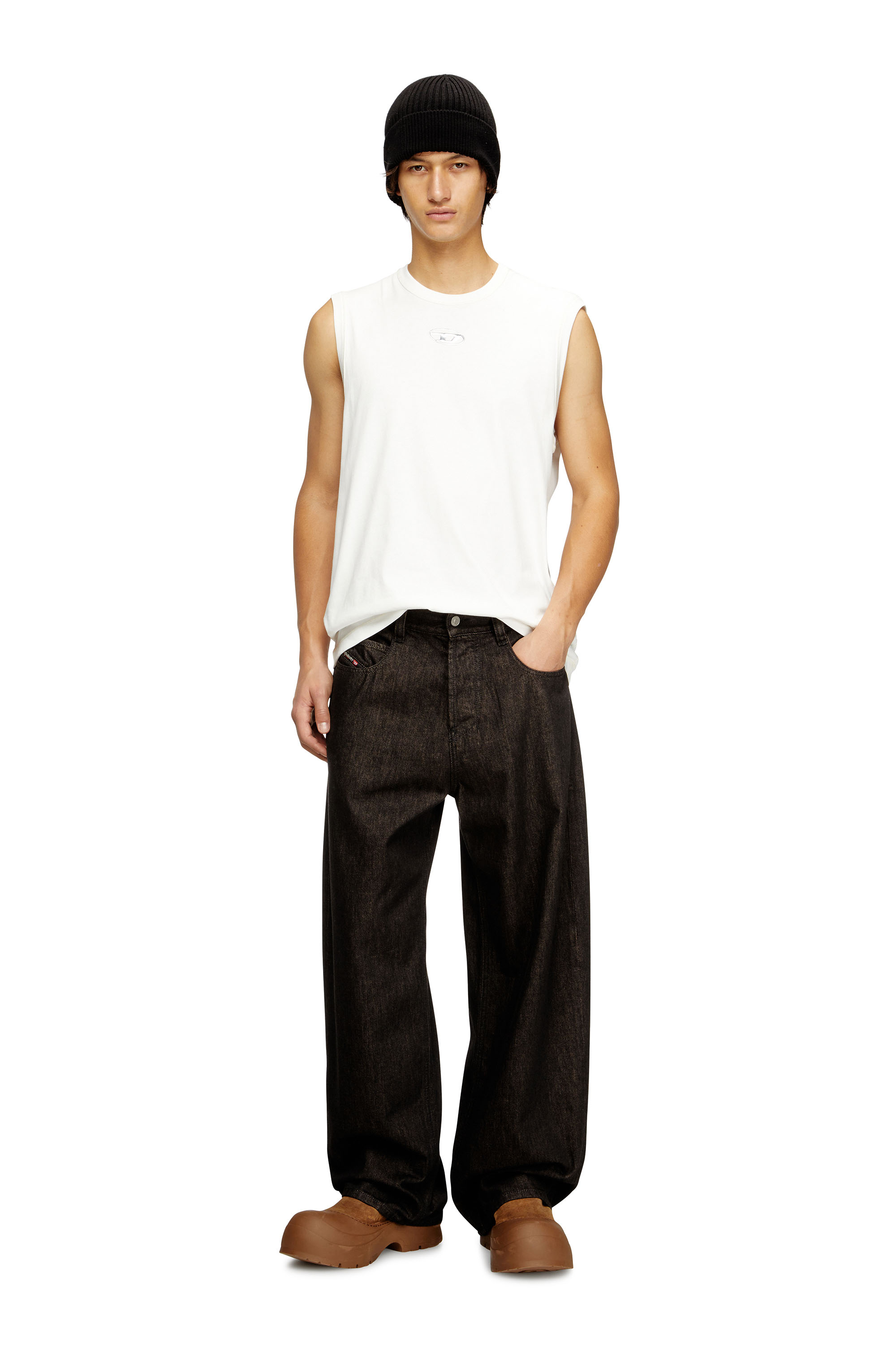 Diesel - Unisex's Relaxed Jeans 1997 D-Enim-M 09N25, ブラック/ダークグレー - 3