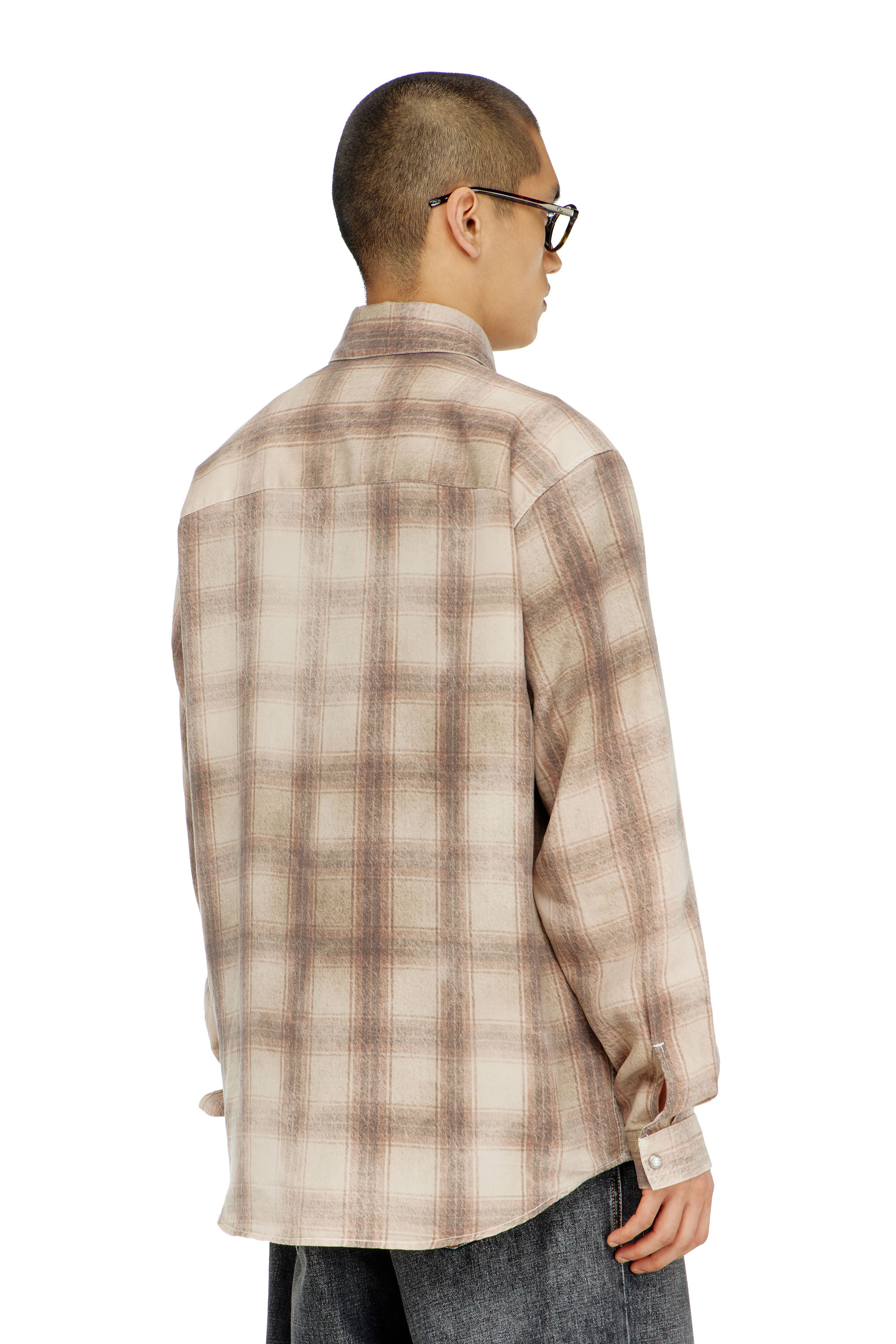 Diesel - S-SIMPLY-JMCM, Male's シャツ in ライトブラウン - 4