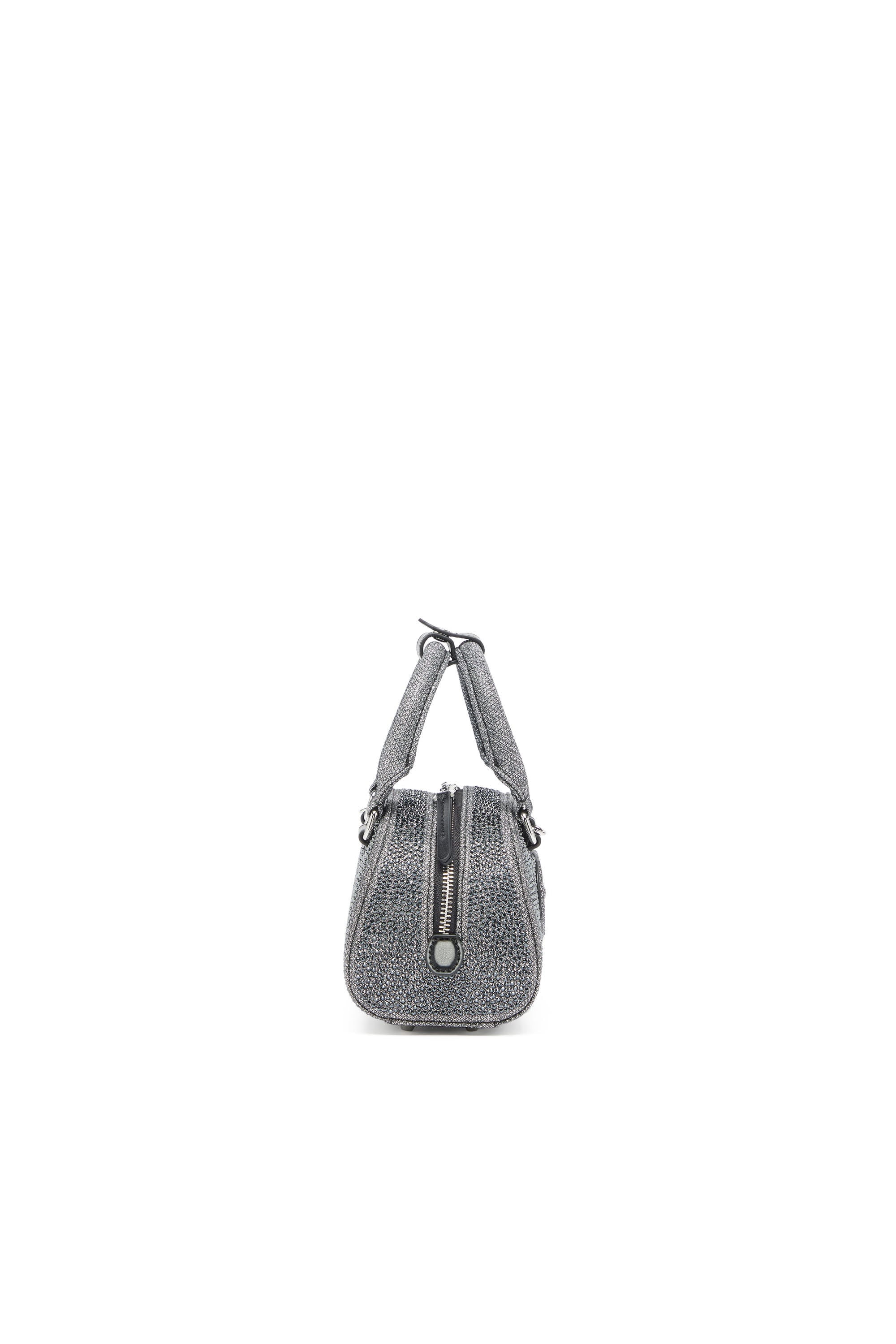 Diesel - 1DR DOME CROSSBODY, Female's クロスボディバッグ in ブラック/シルバー - 4