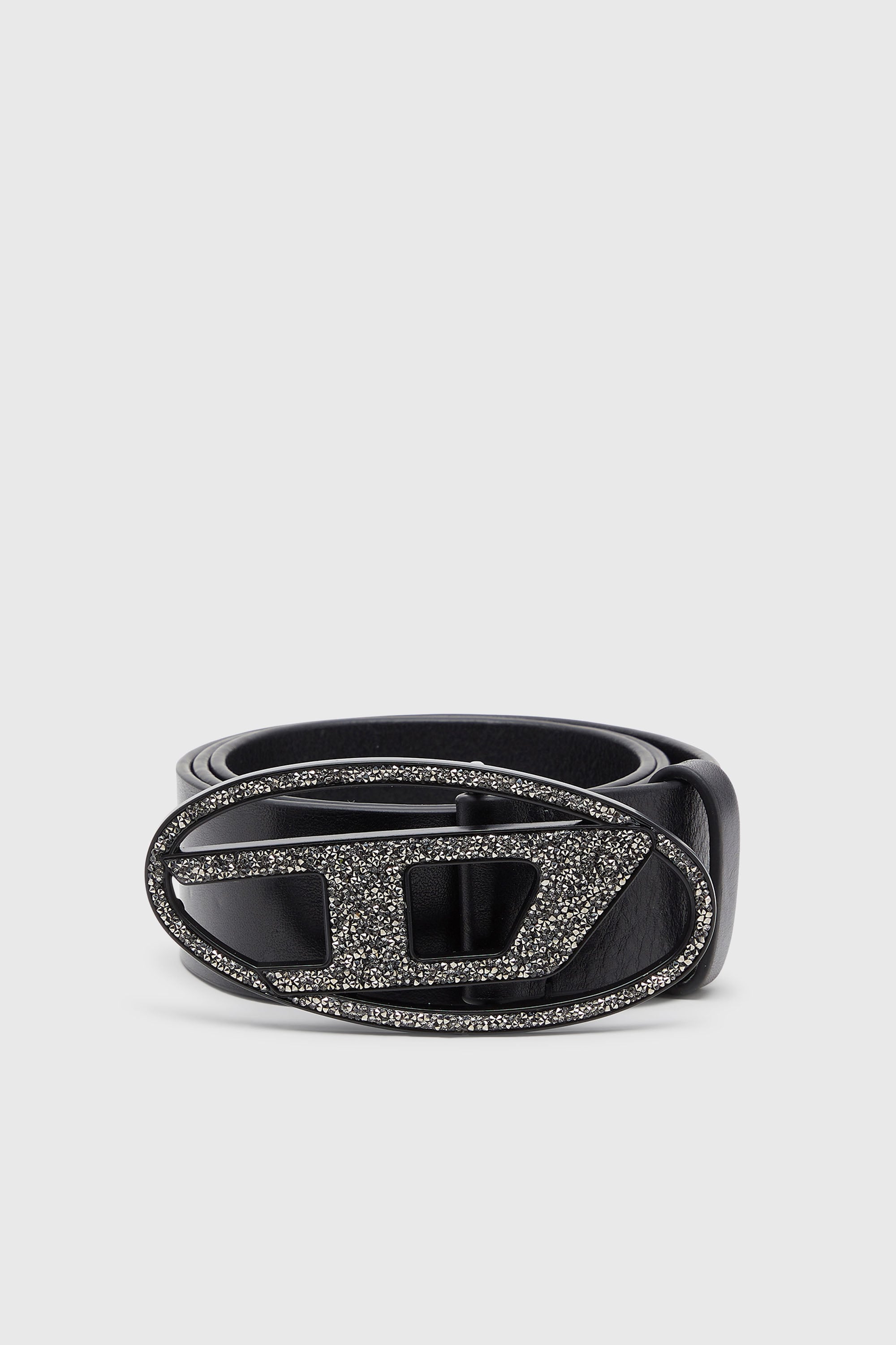 Diesel - B-1DR LTH CRISTAL ROCK, Female's レザーベルト in ブラック - 1