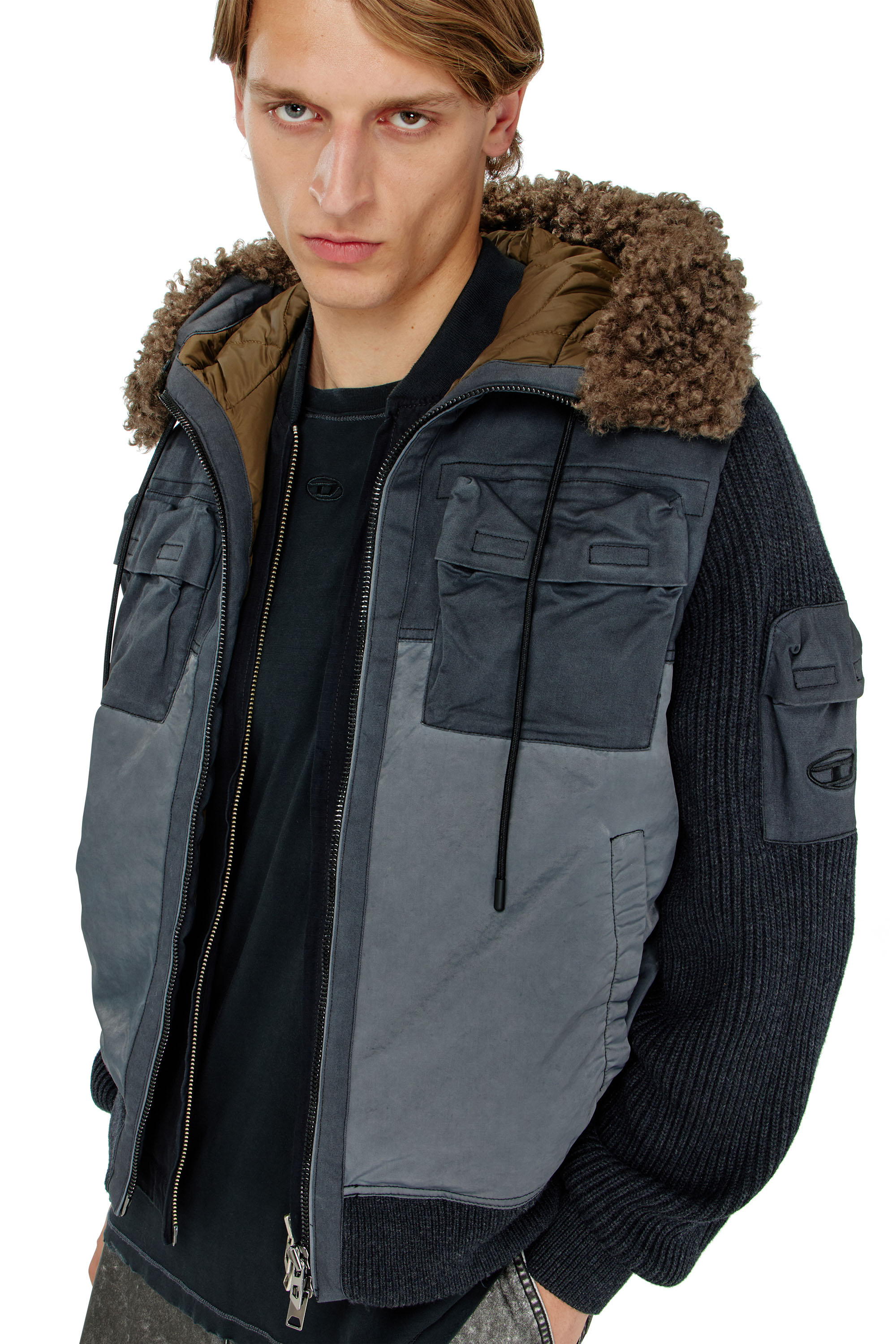 Diesel - W-DELLS, Male's ジャケット in ダークブルー - 4
