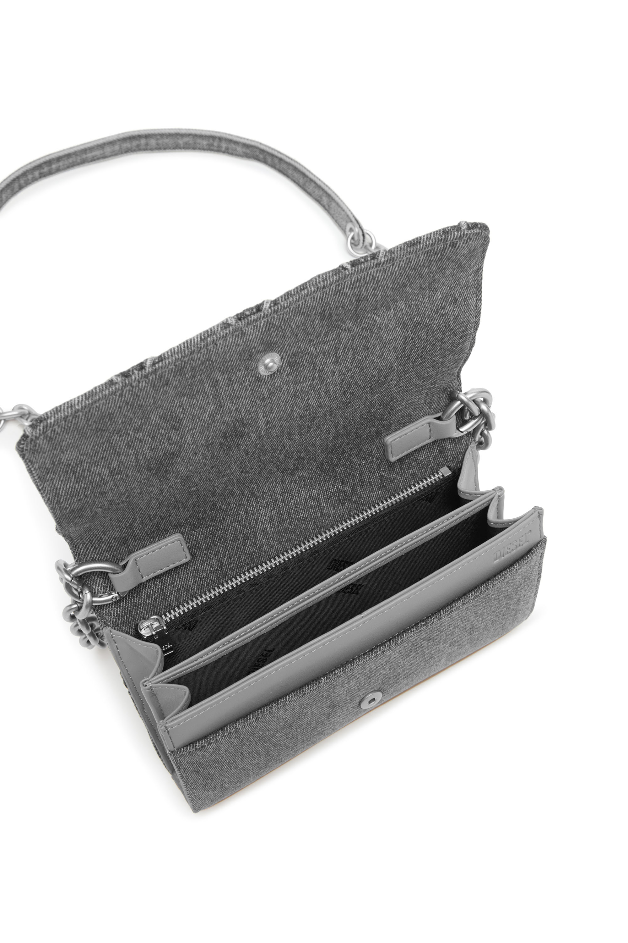 Diesel - CHARM-D WALLET STRAP, Female's ウォレットバッグ in ブルー - 4