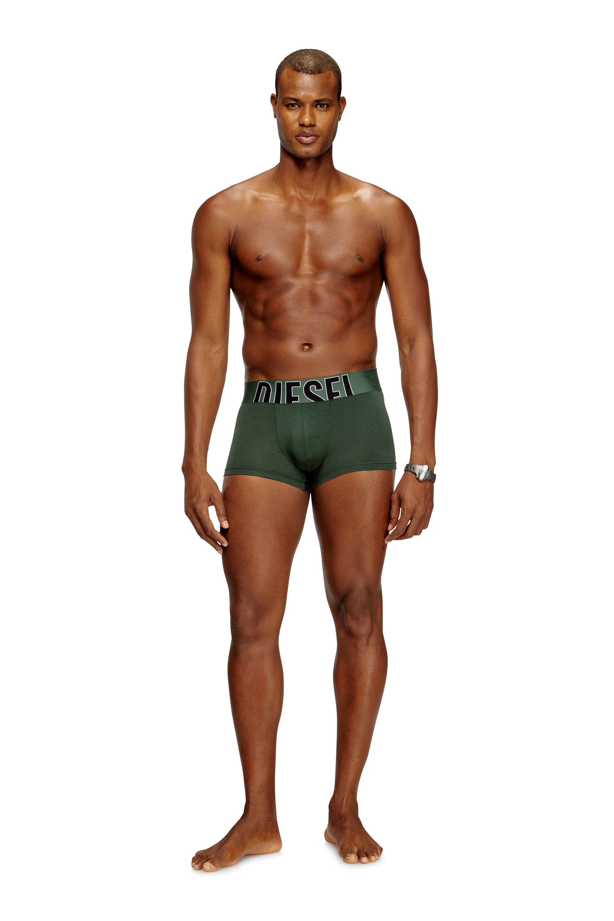 Diesel - DAMIEN-D-POP-3PACK-55, Male's ボクサーパンツ 3枚パック in グリーン - 1