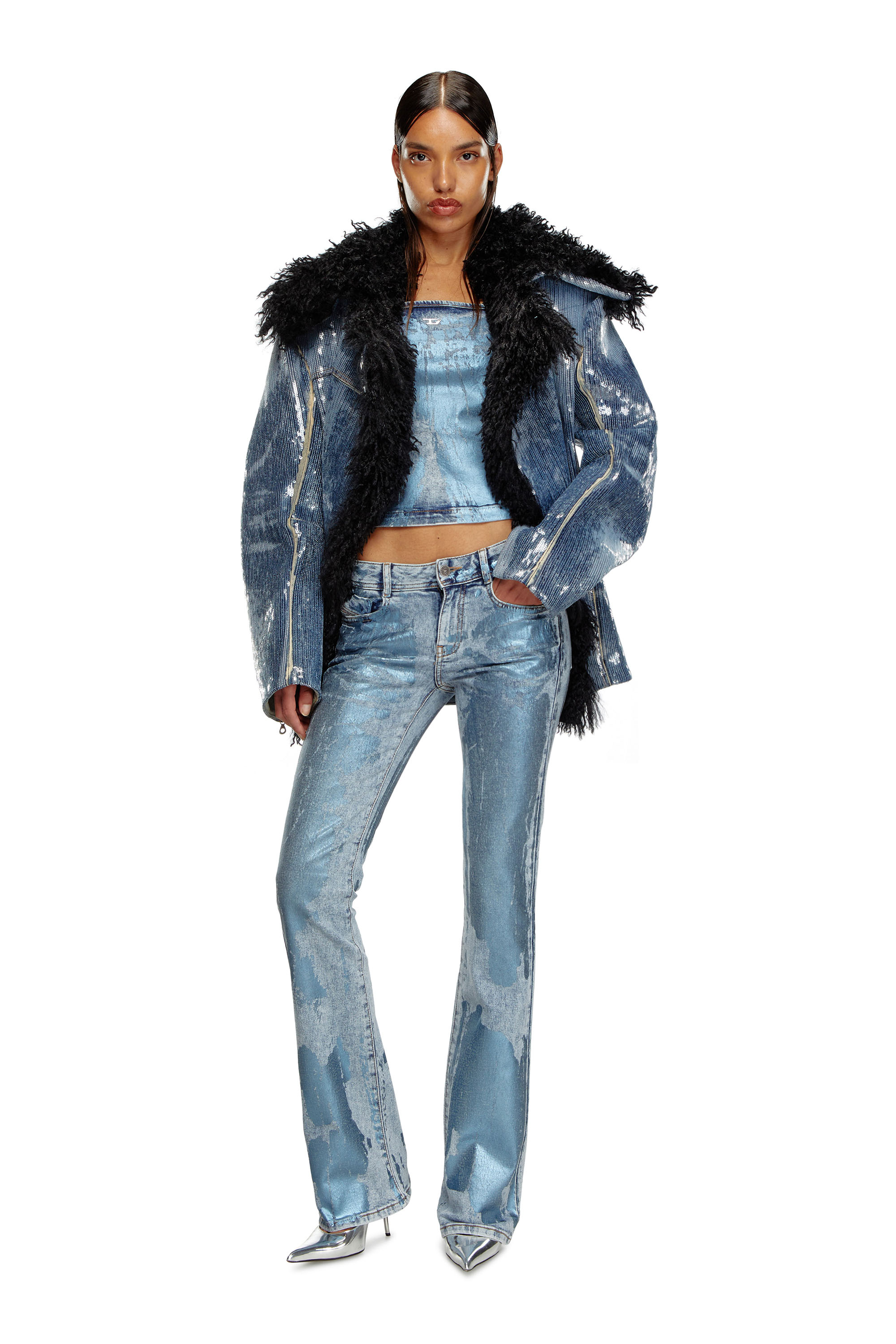 Diesel - Female's Bootcut Jeans 1969 D-Ebbey 0AJEU, ライトブルー - 2