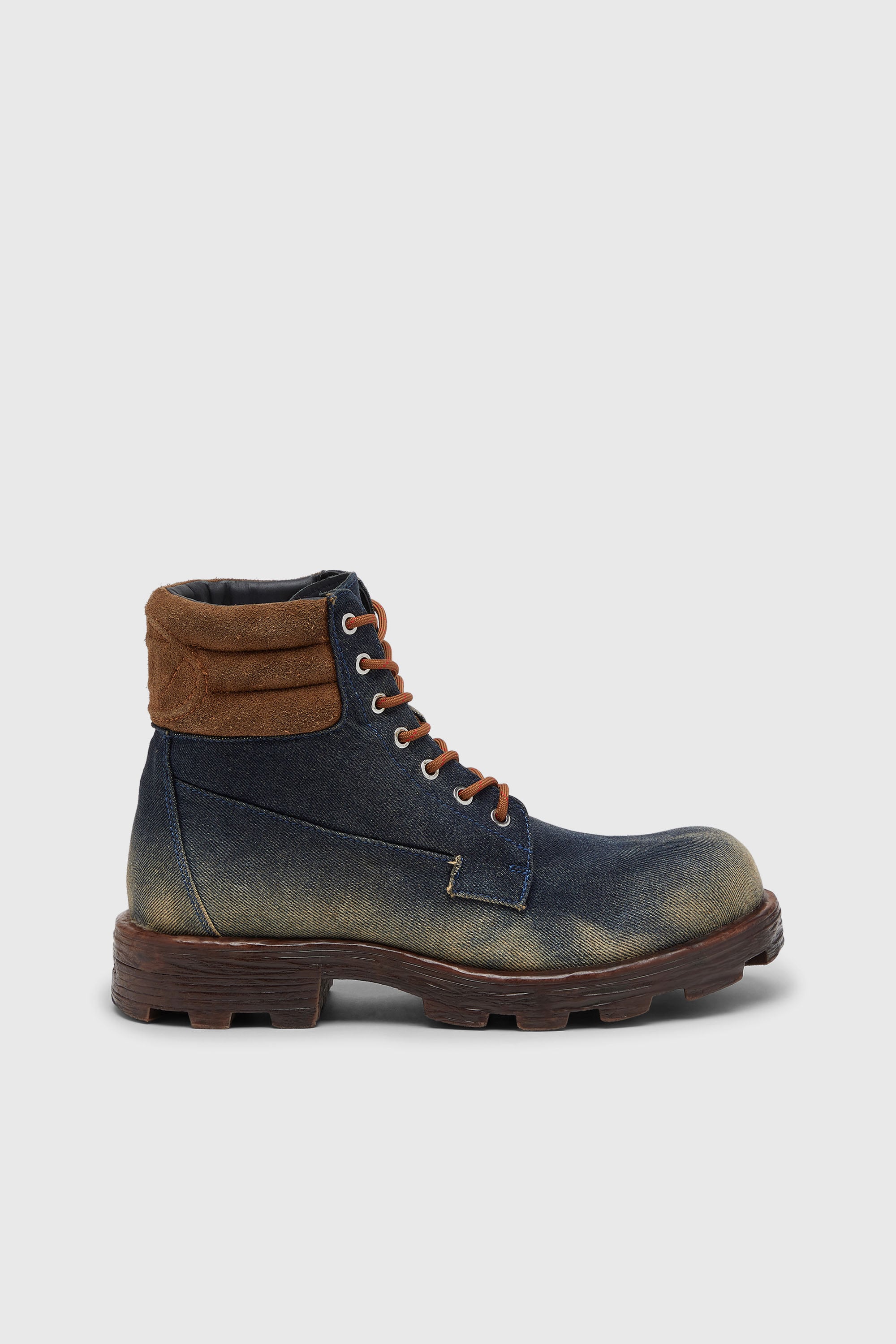 Diesel - D-HAMMER LACE UP, Male's レースアップブーツ in ダークブルー - 1
