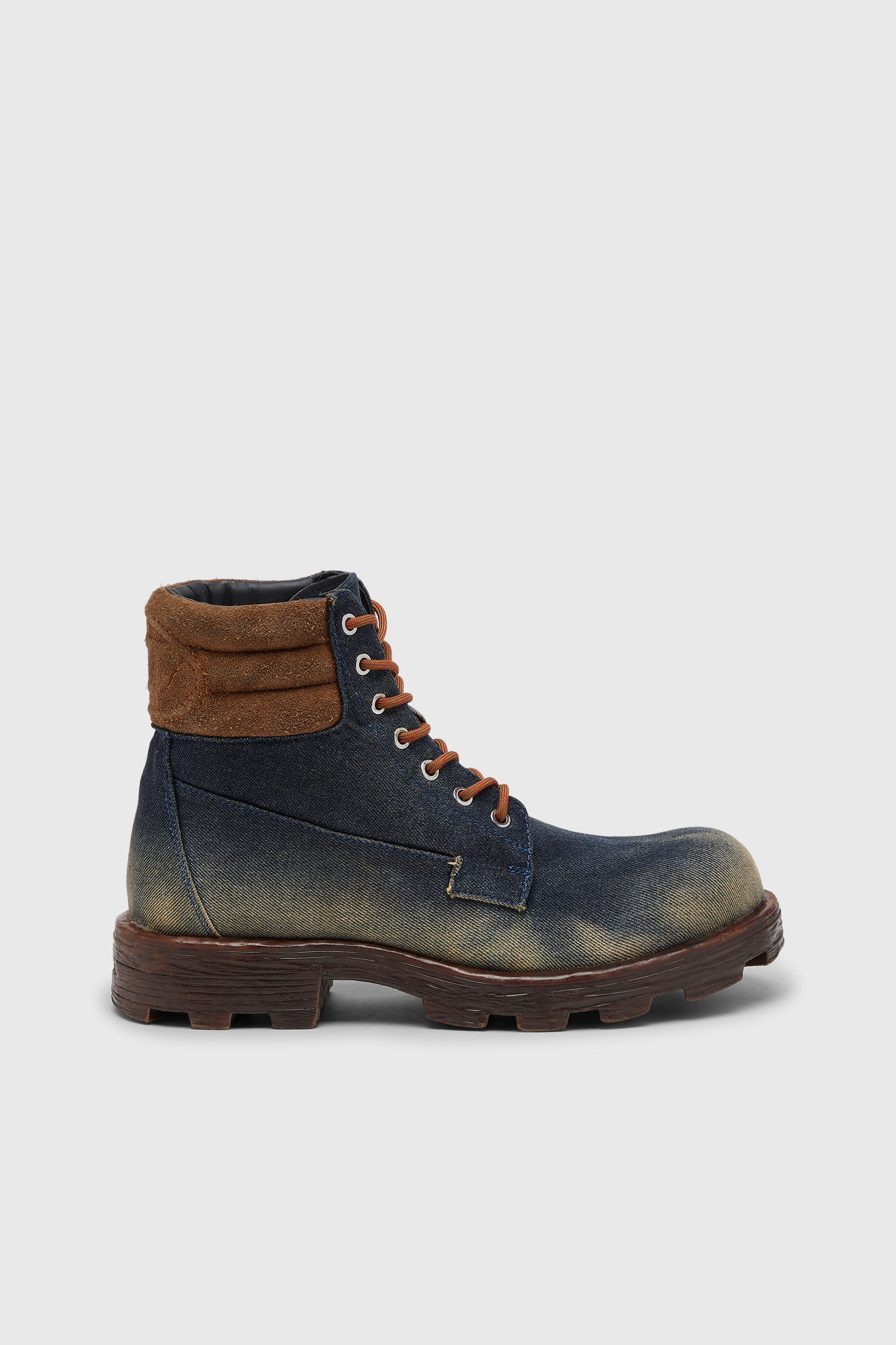 Diesel - D-HAMMER LACE UP, Male's レースアップブーツ in ダークブルー - 1