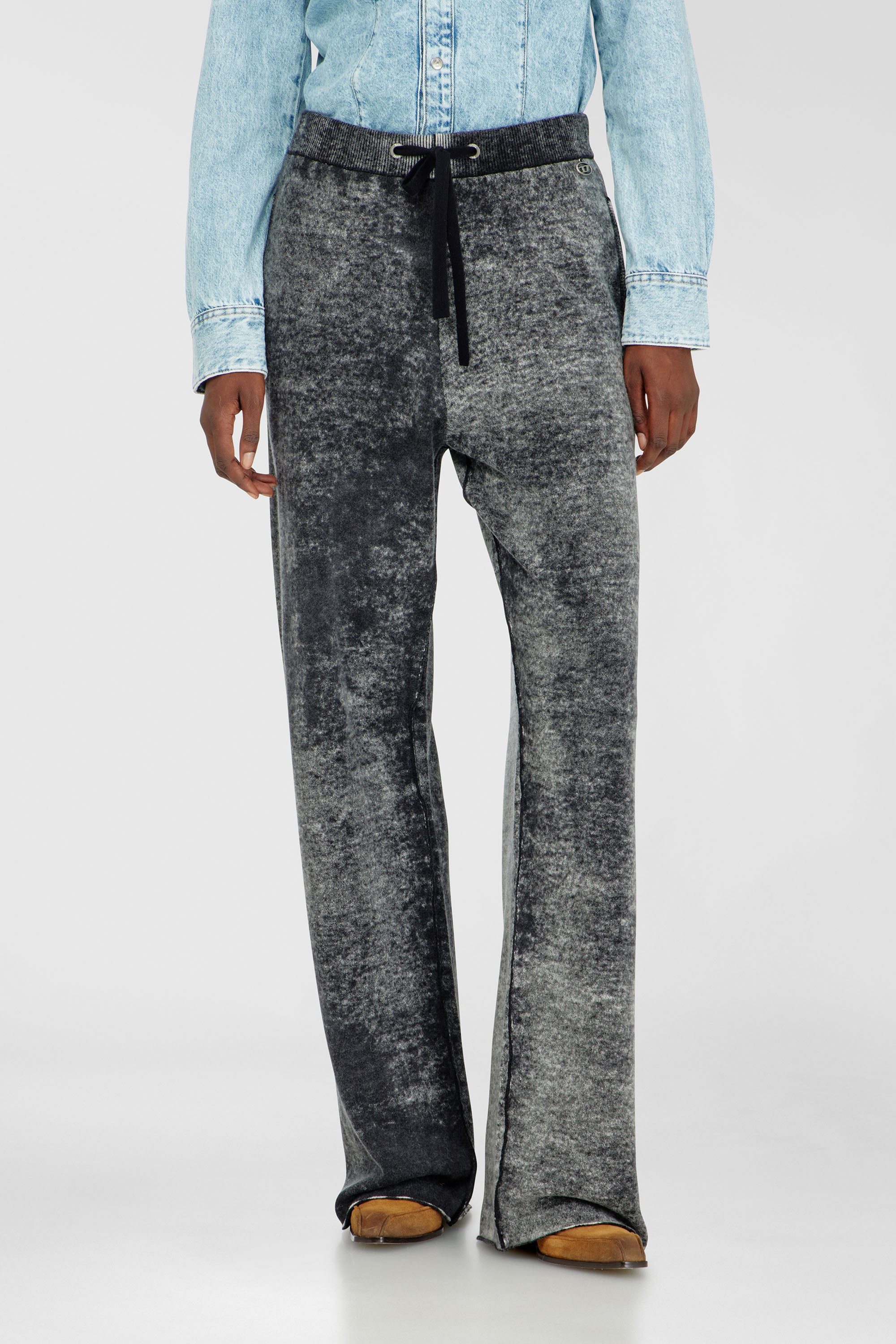 Diesel - M-HONORINE, Female's ニットパンツ in ダークグレー - 1