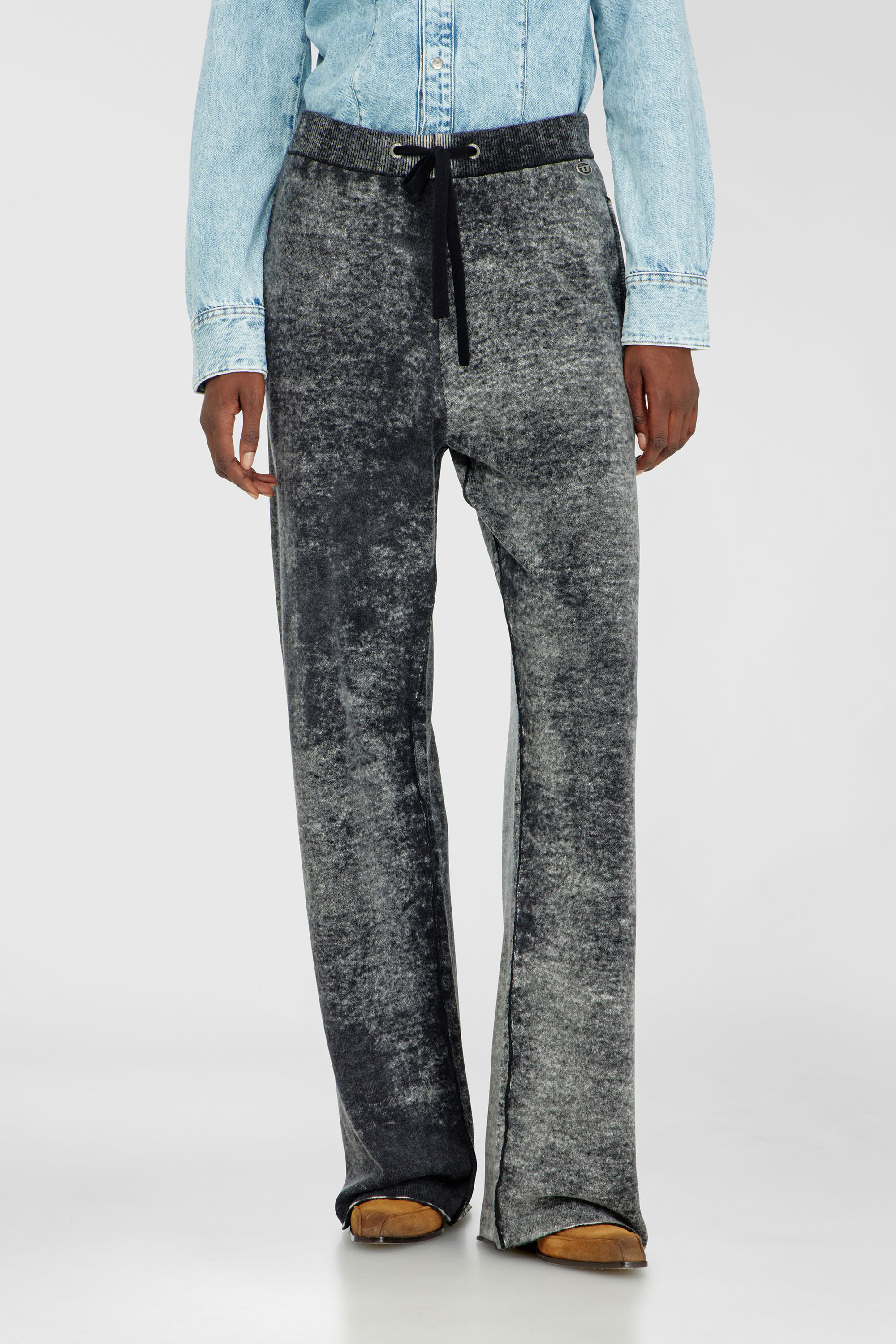 Diesel - M-HONORINE, Female's ニットパンツ in ダークグレー - 3