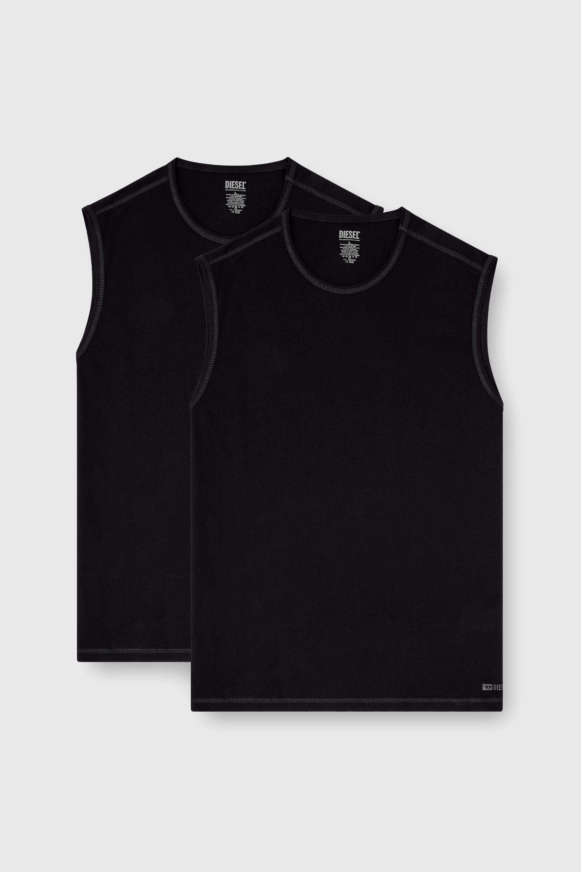 Diesel - TOM-UTLT-2PACK, Male's タンクトップ 2枚パック in ブラック - 2