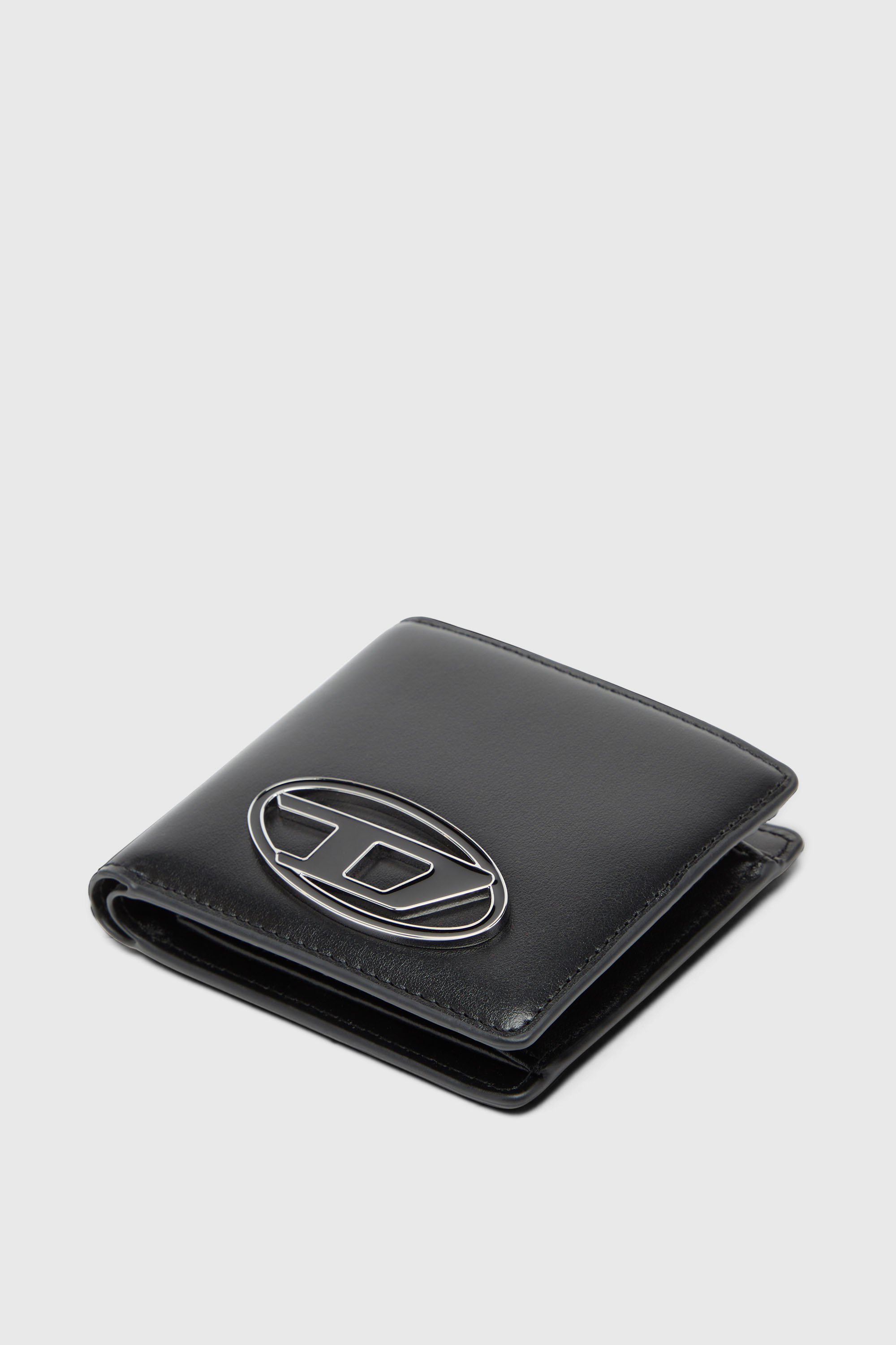 1DR BI FOLD COIN S 3D Leather bi-fold wallet｜ブラック｜メンズ｜DIESEL