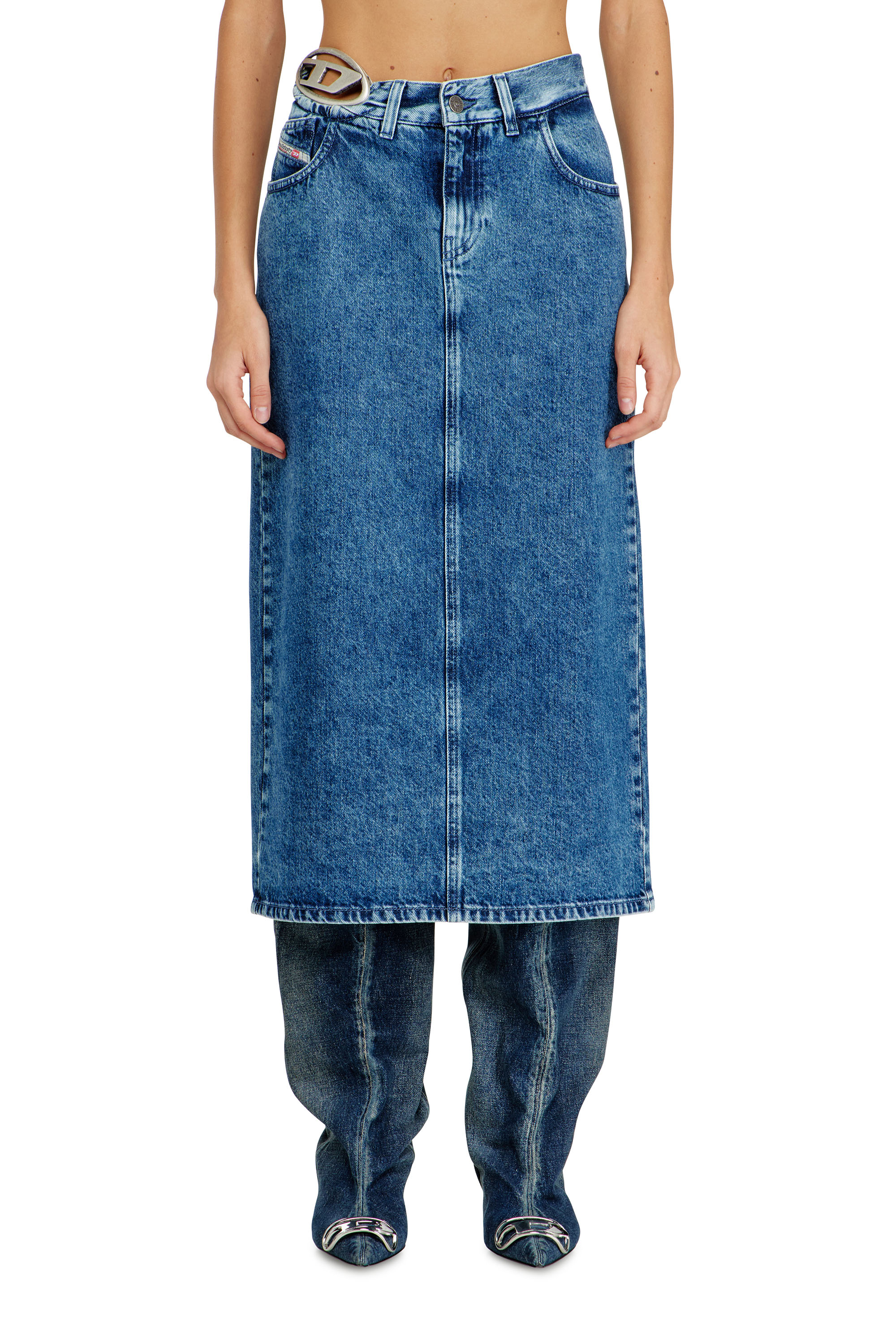 Diesel - DE-SKYE-S1, Female's デニムスカート in null - 3