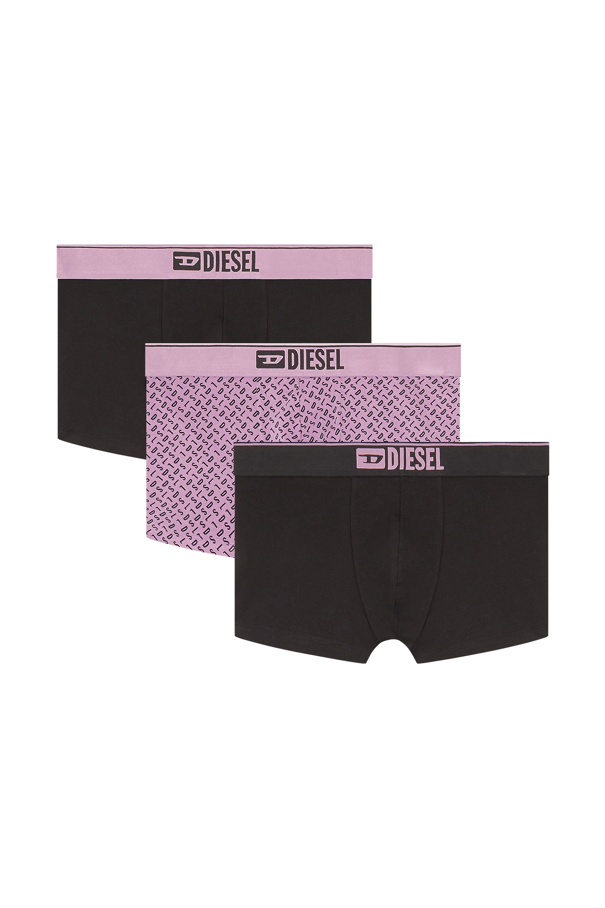 Diesel - DAMIEN-D-BOX-3PACK, Male's ボクサーパンツ 3枚パック in ライラック - 4