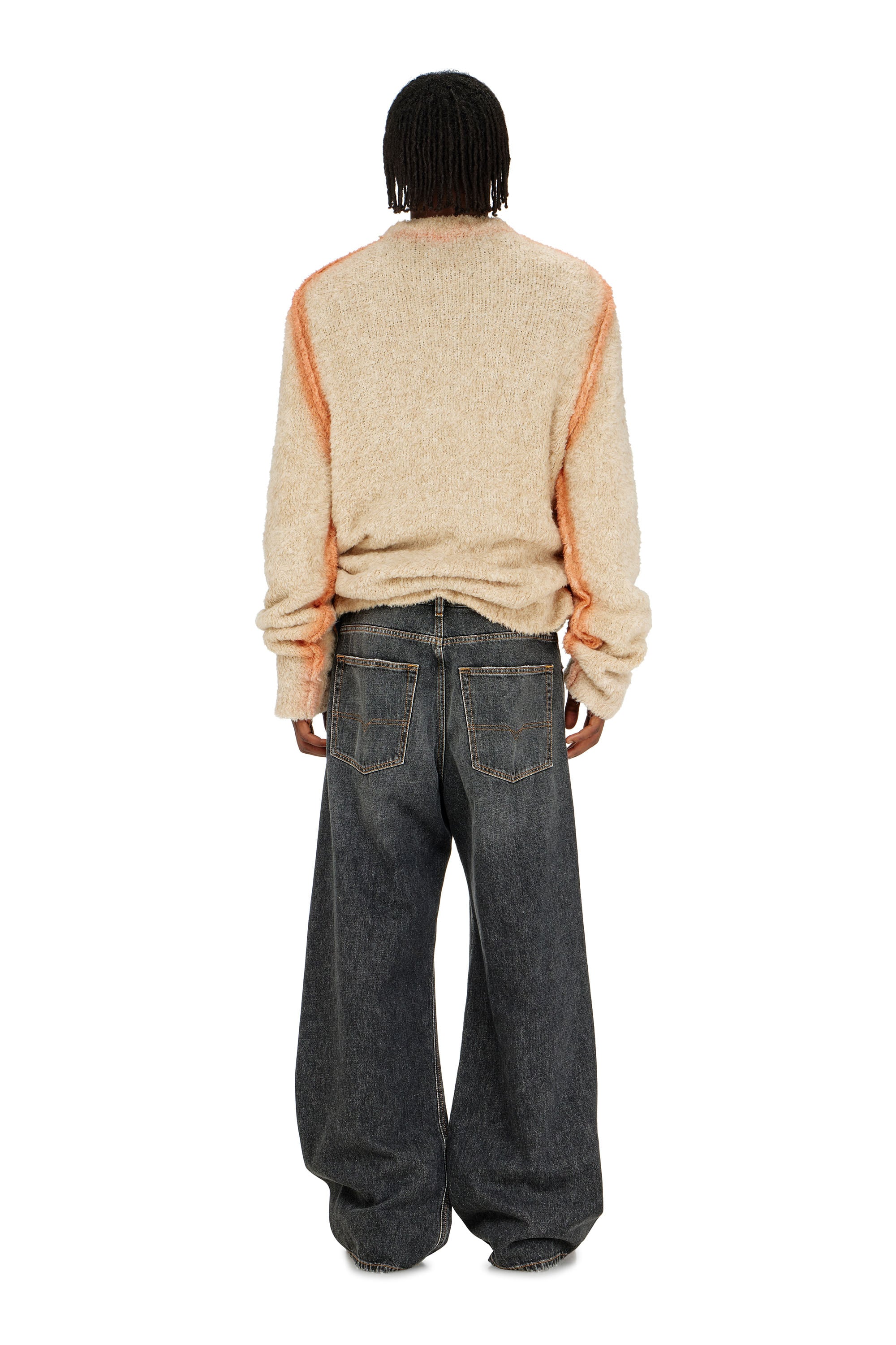 Diesel - Male's Relaxed Jeans D-Rise 007DN, ブラック/ダークグレー - 3