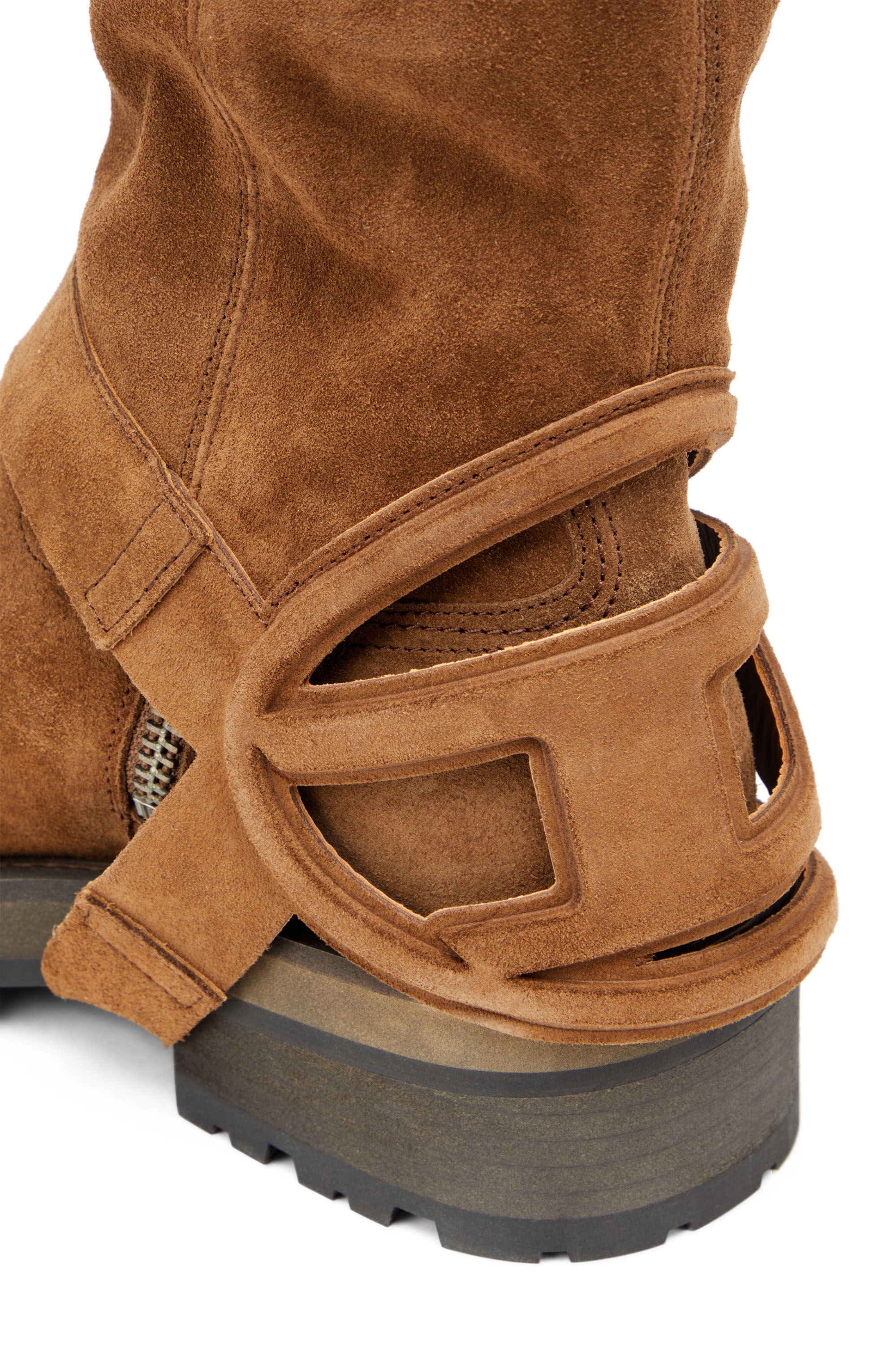 Diesel - D-TEXAN 2IN1 CH, Female's D-Texan-High and low Texan biker boot in ブラウン - 6
