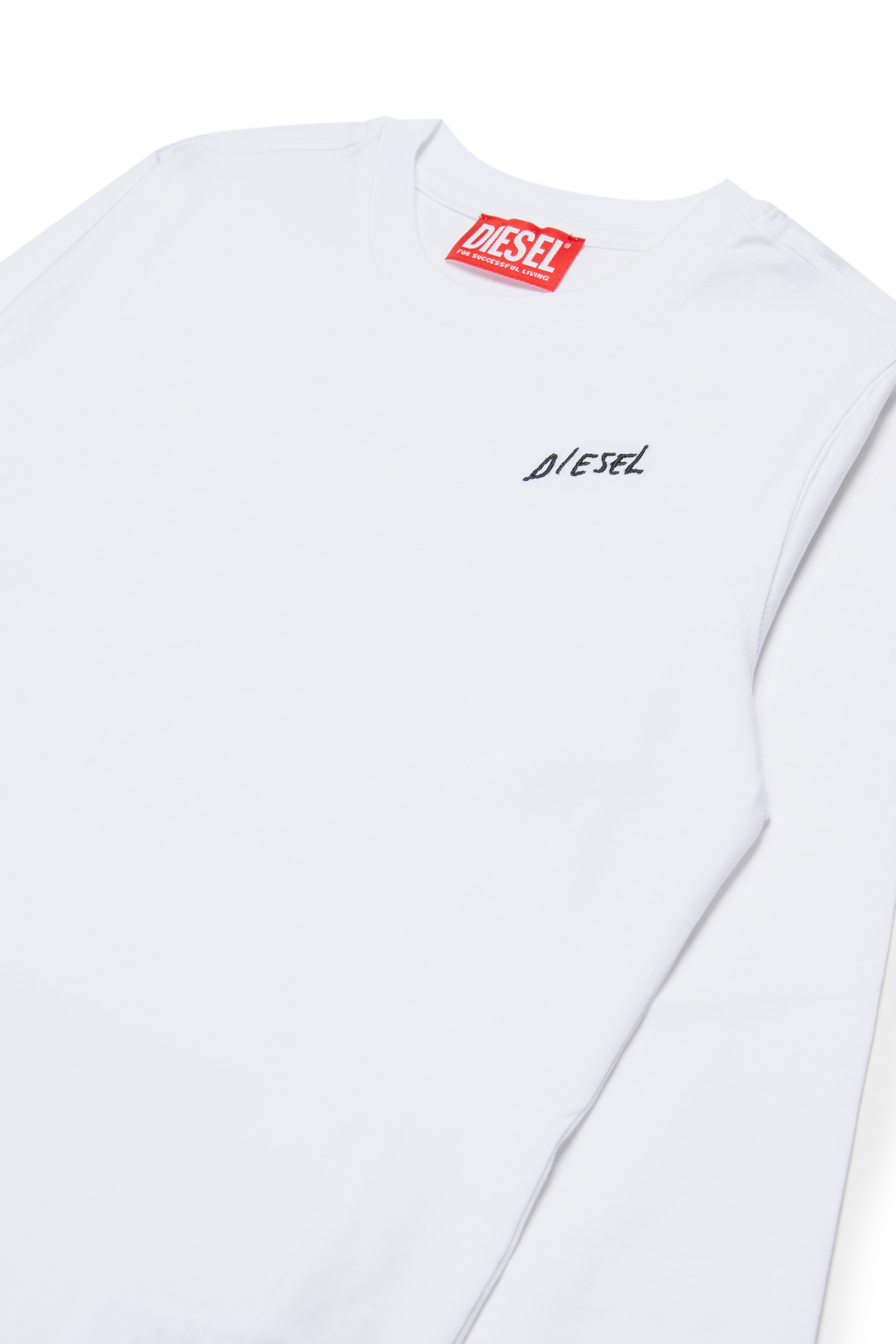 Diesel - TDIEGOSB22LS, Male's 長袖Tシャツ in ホワイト - 3