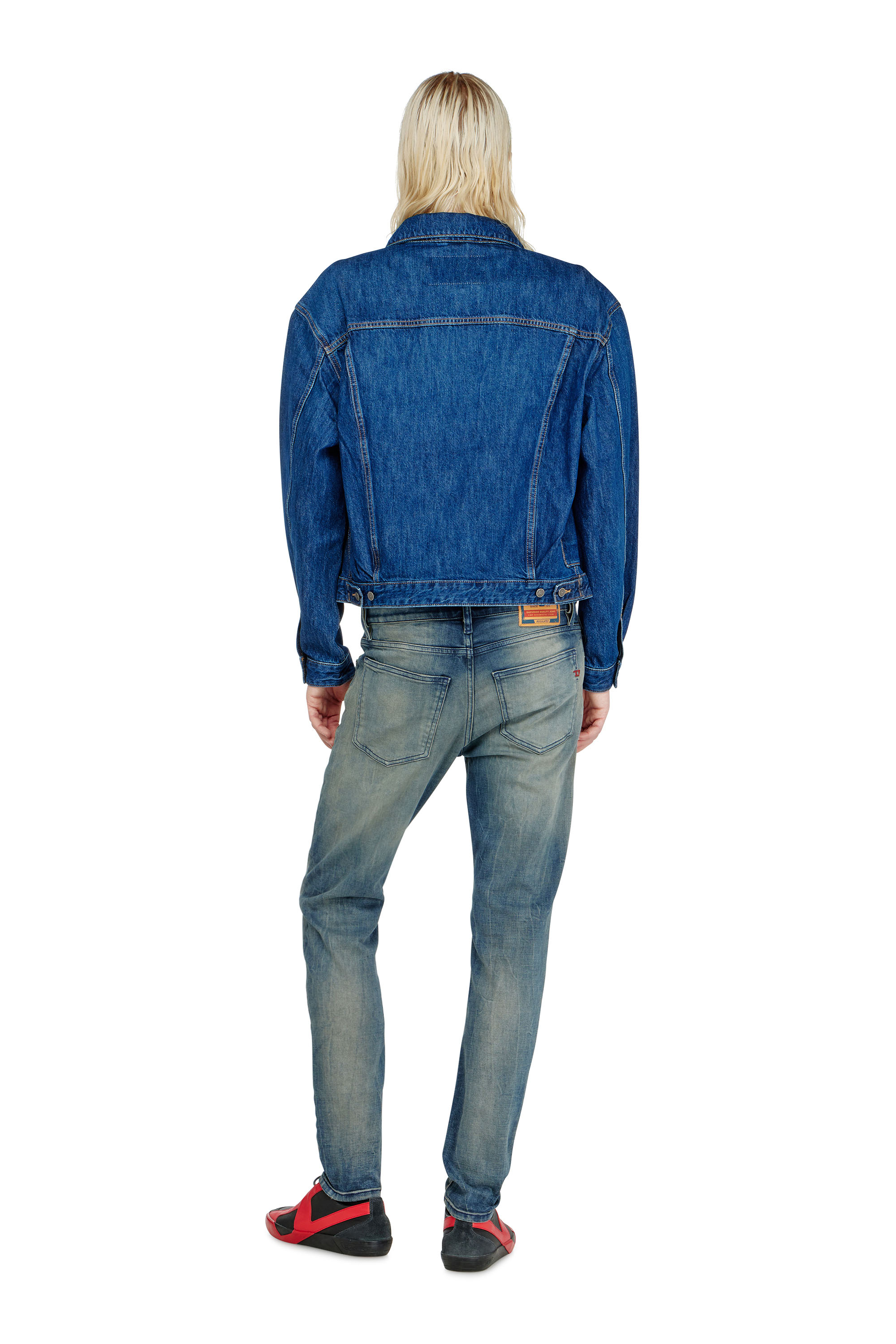 Diesel - Male's Slim Jeans 2019 D-Strukt 09N45, ミディアムブルー - 3