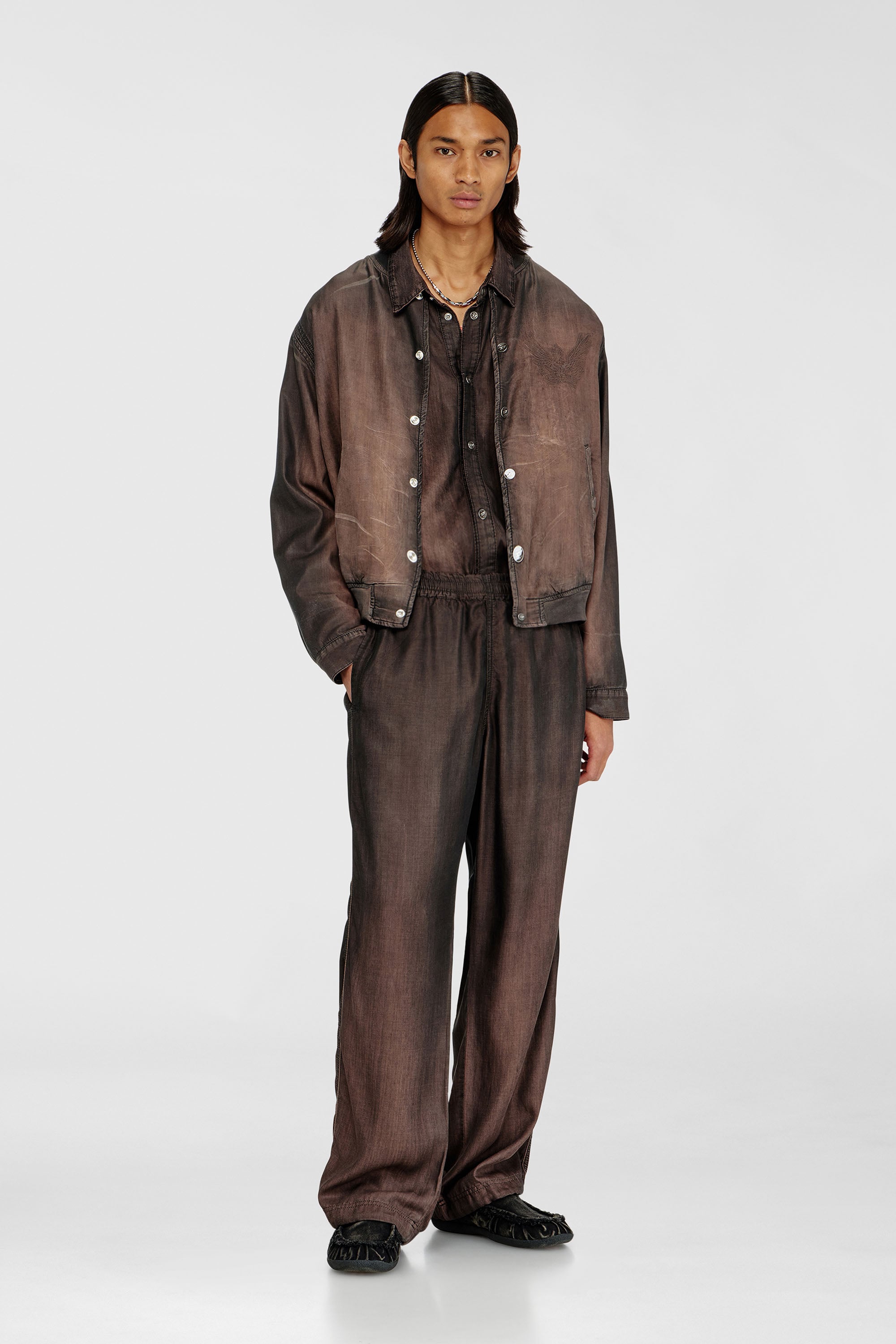 Diesel - D-BELMOR-S, Male's デニムジャケット in ブラウン - 2